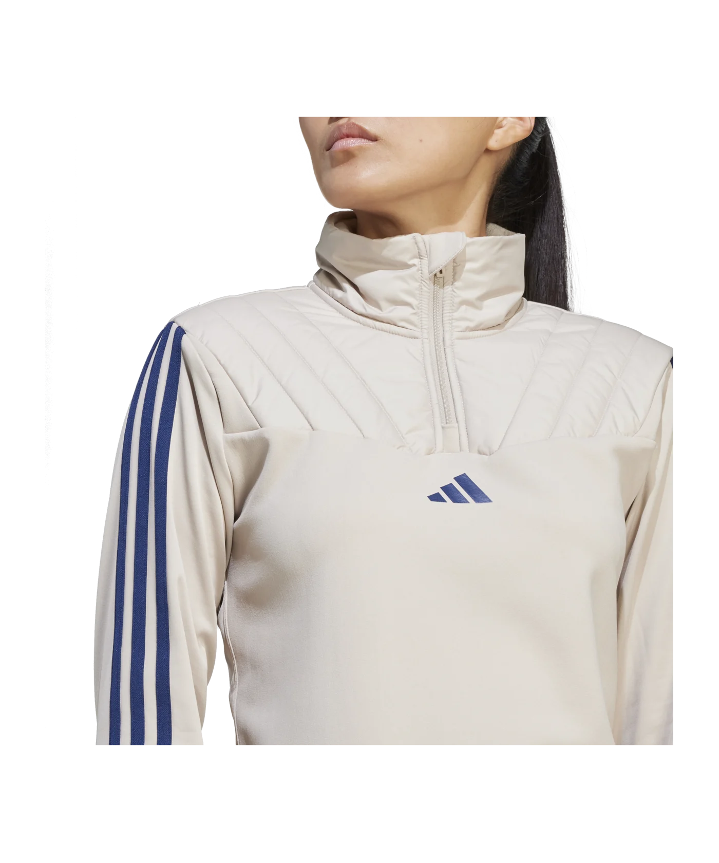 adidas Tiro 23 Club Trainingstop Winter Damen Beige Blau