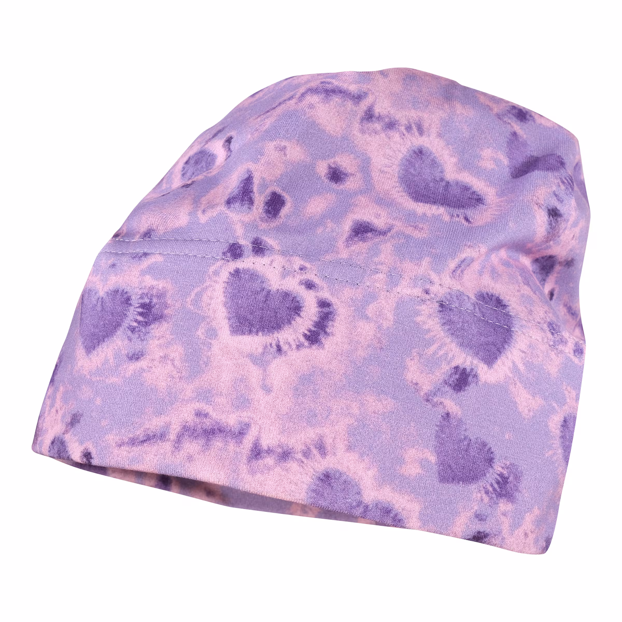 maximo Beanie Batik Herzen lila