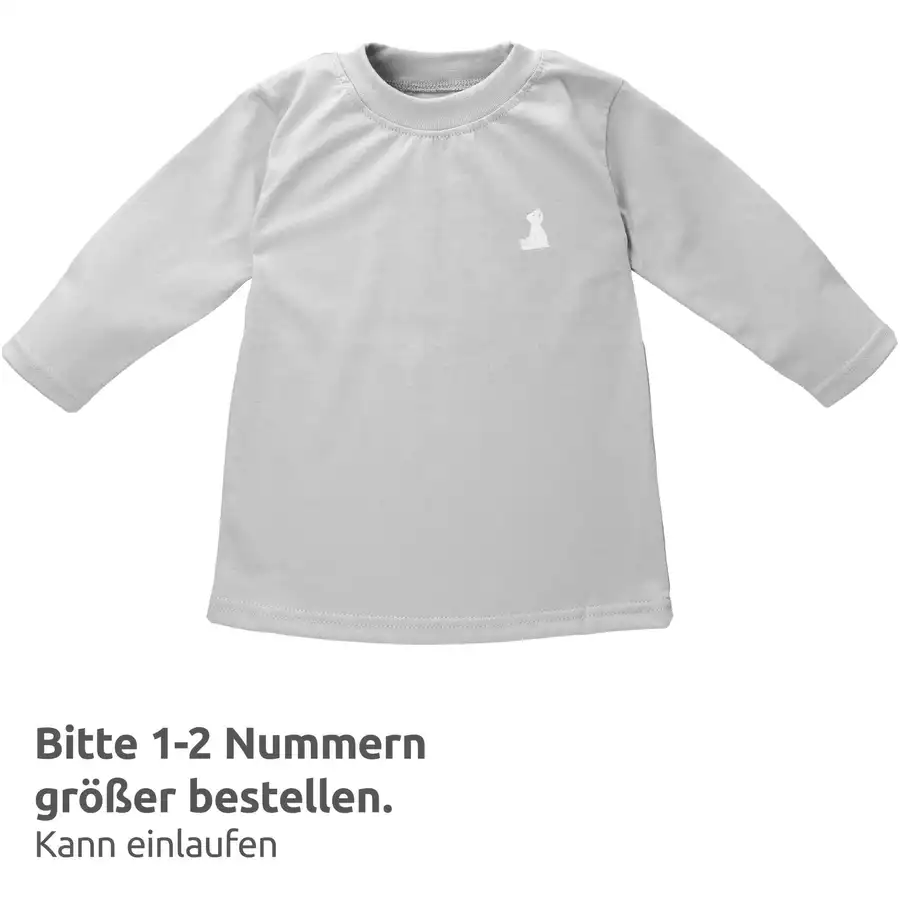 Baby Sweets Shirt Langarm Bruno, der Eisbär by Maria König hellgrau