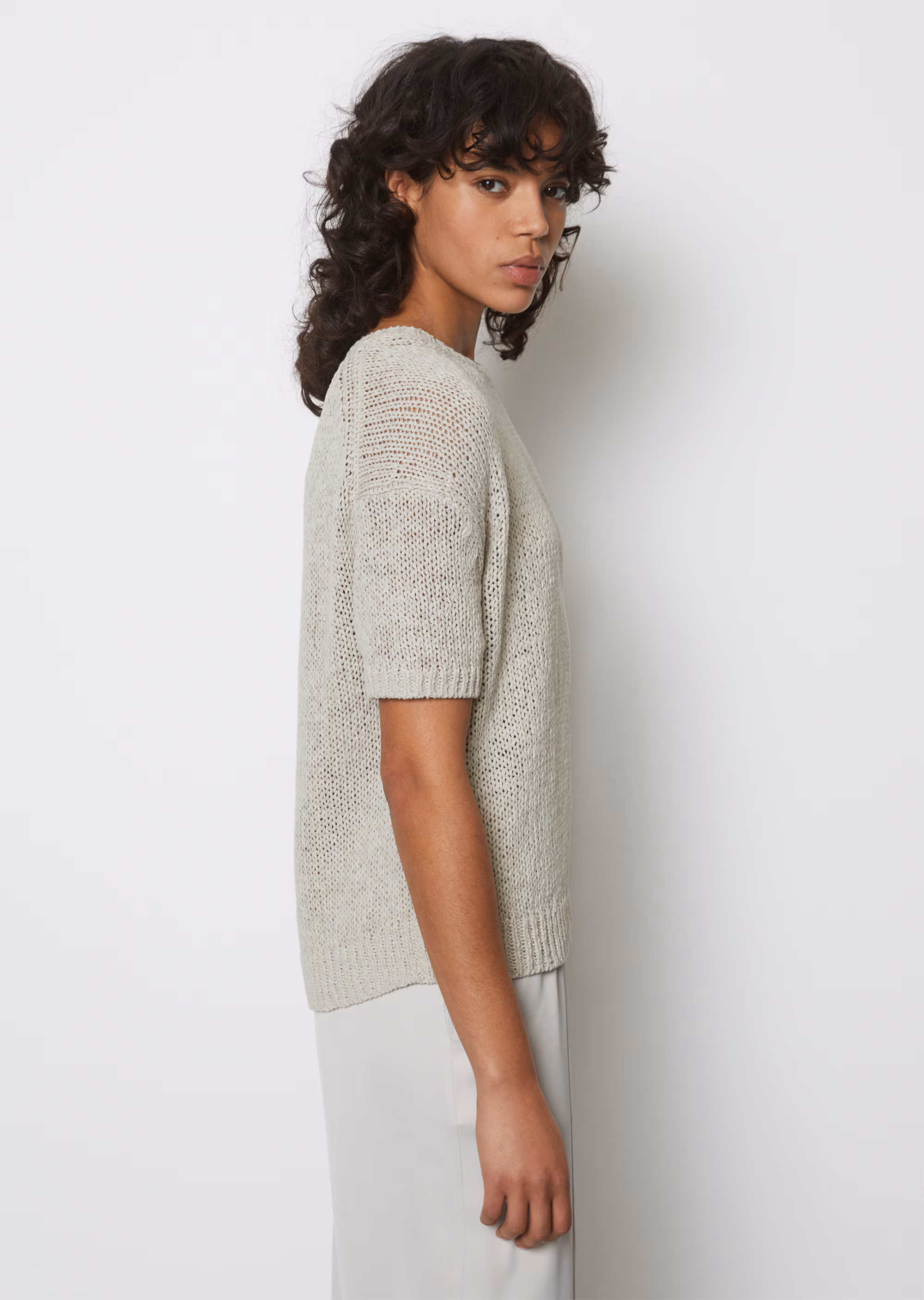 Kurzarm-Pullover looseaus Organic Cotton-Mix
