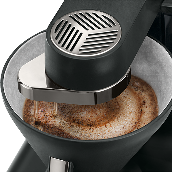 epour®|Filterkaffeemaschine Schwarz-Chrom