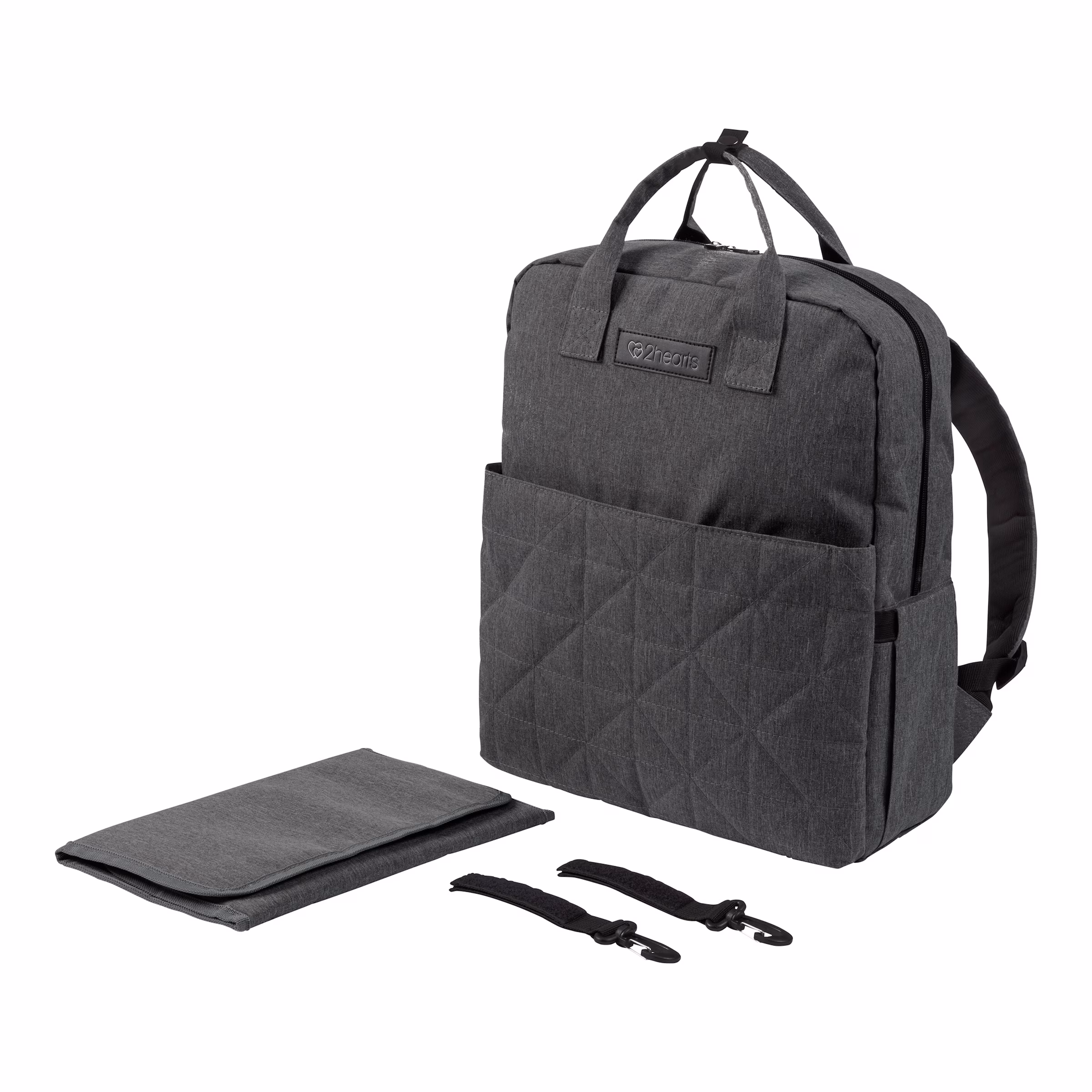 2hearts Wickelrucksack Classic schwarz