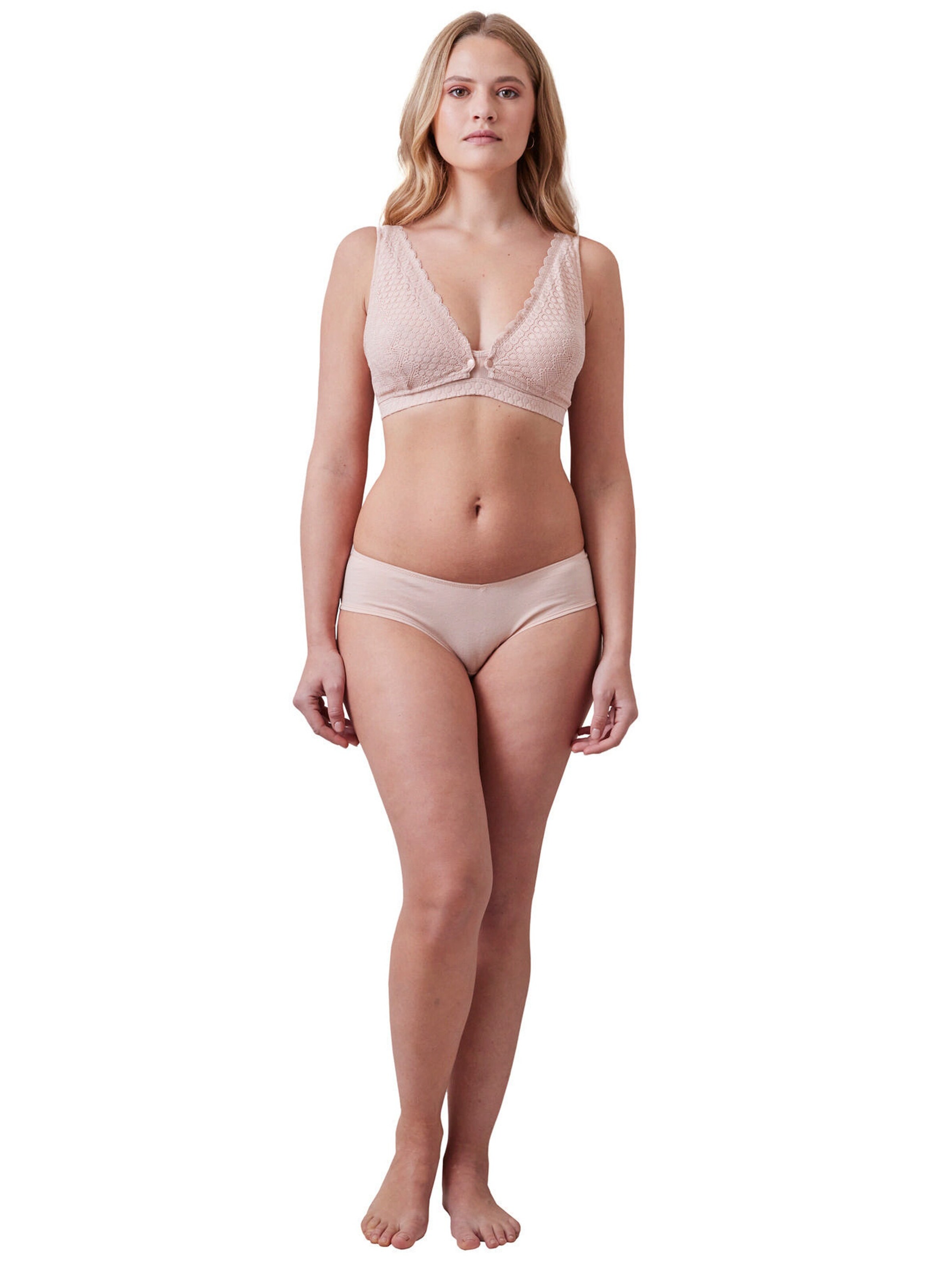 Vertbaudet Spitzen-BH für Schwangerschaft und Stillzeit rosa nude