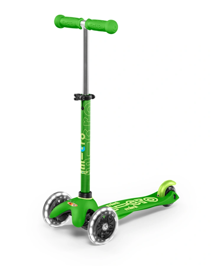 Kinder-Scooter MINI MICRO DELUXE LED in grün