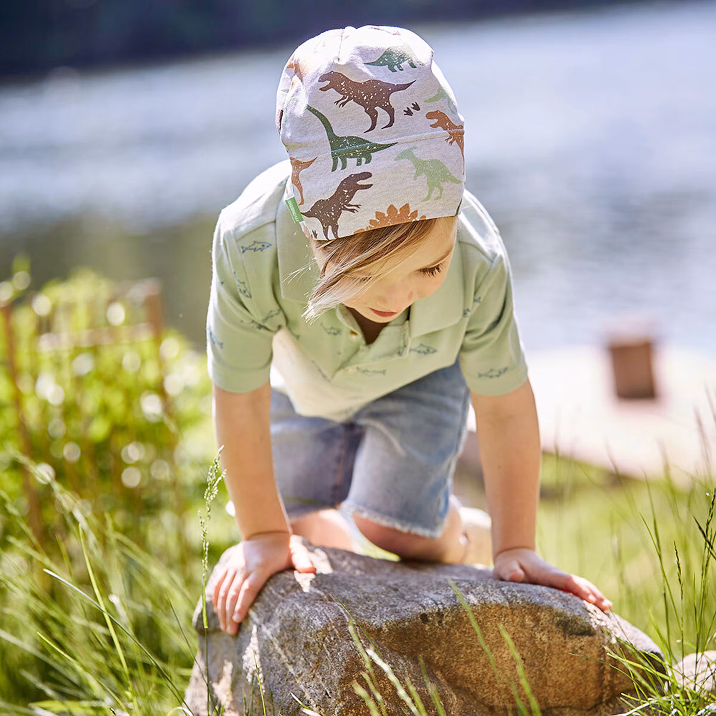 maximo Beanie Dinos beige/bunt