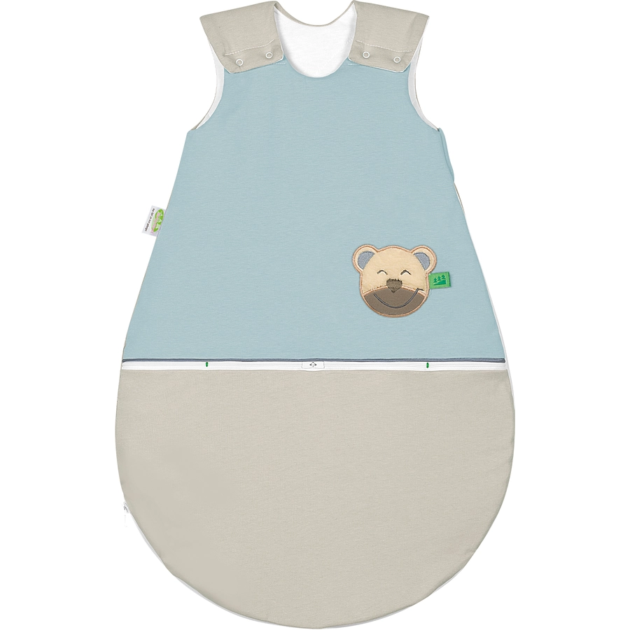 Odenwälder Jersey-Schlafsack mucki AIR color-blocking sweet chocolate