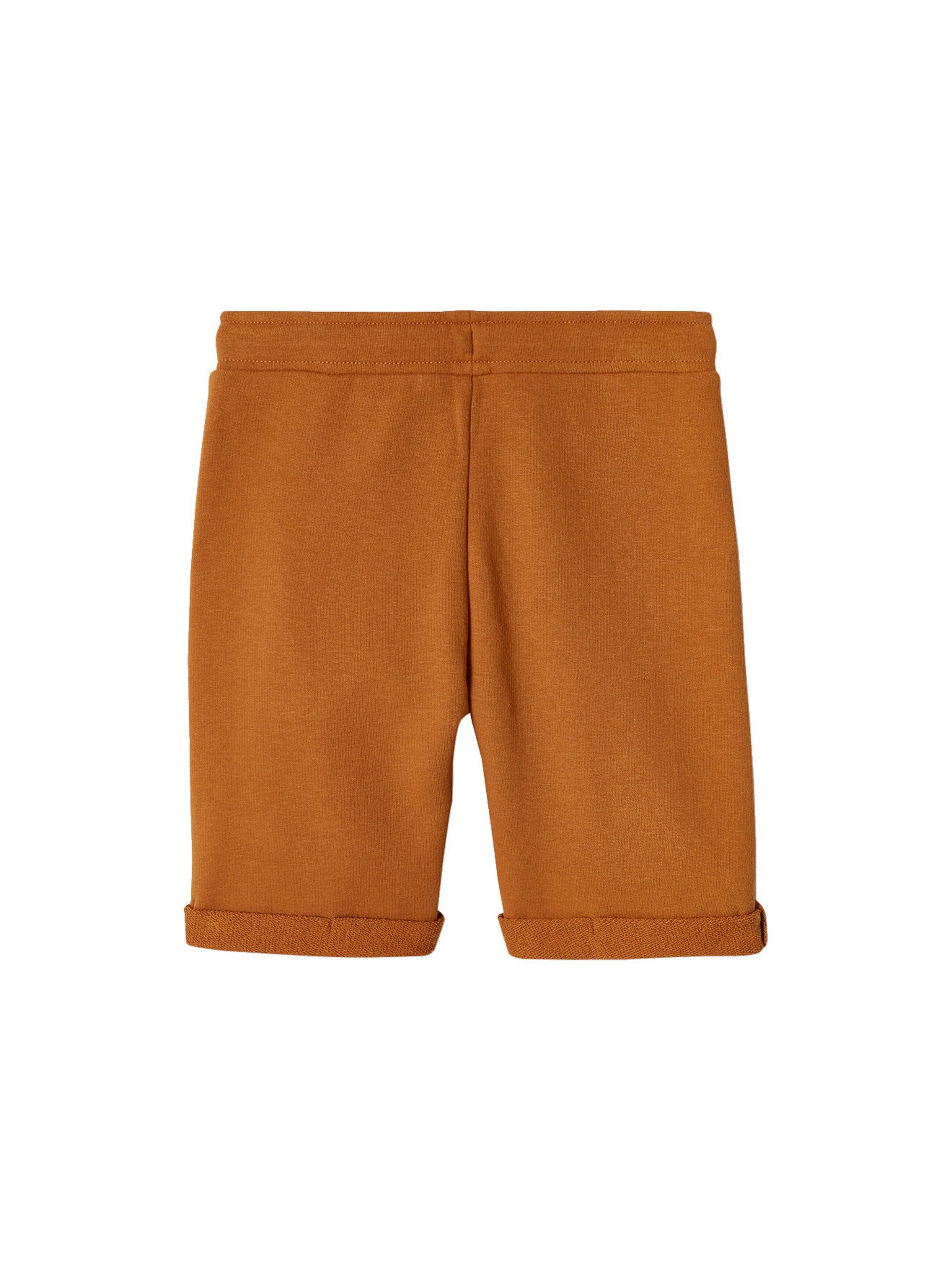 Vertbaudet Jungen Bermudas, Sweatware BASIC, Bundweite verstellbar braun