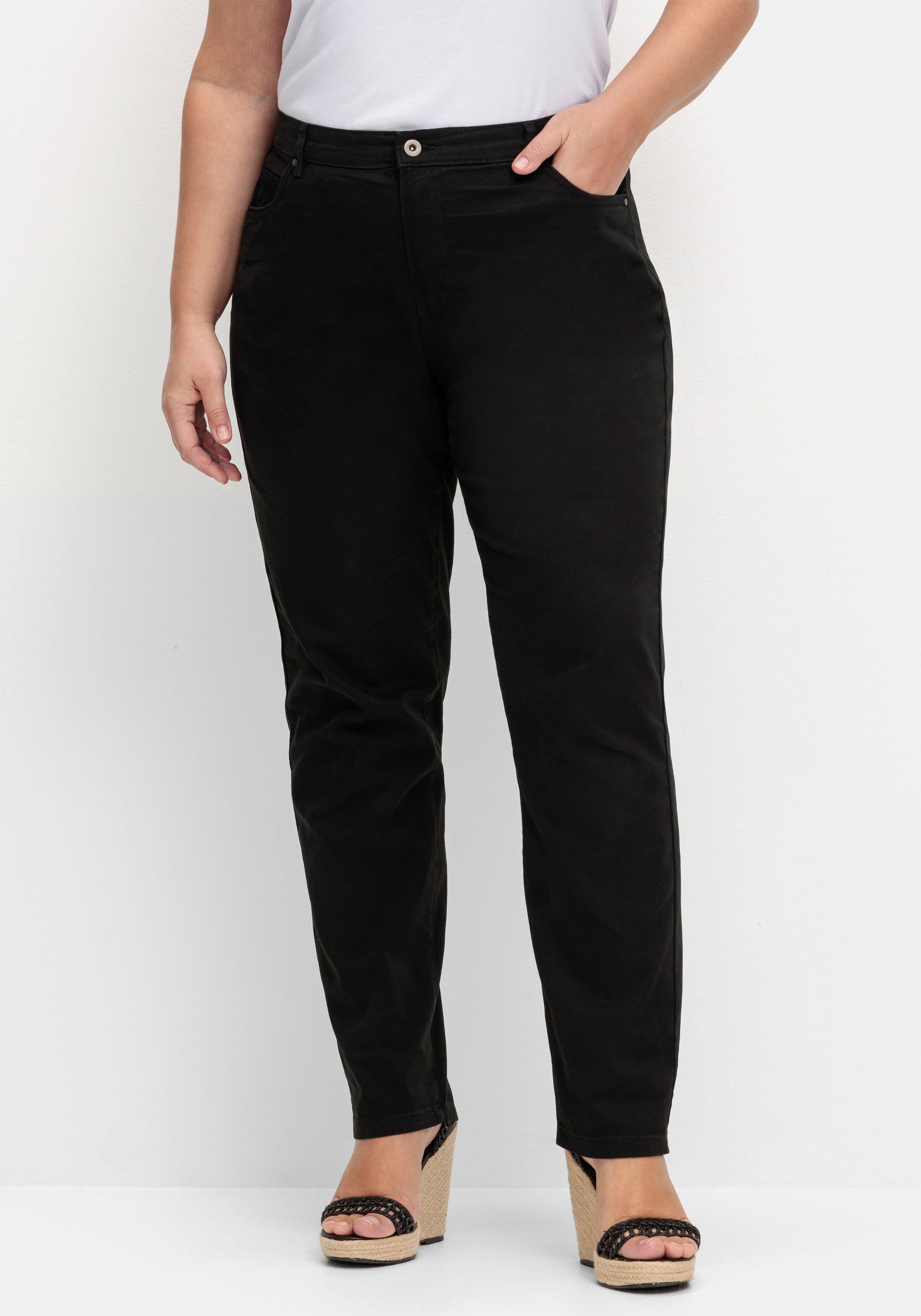 Gerade Jeans in Ankle-Länge, Five-Pocket-Form