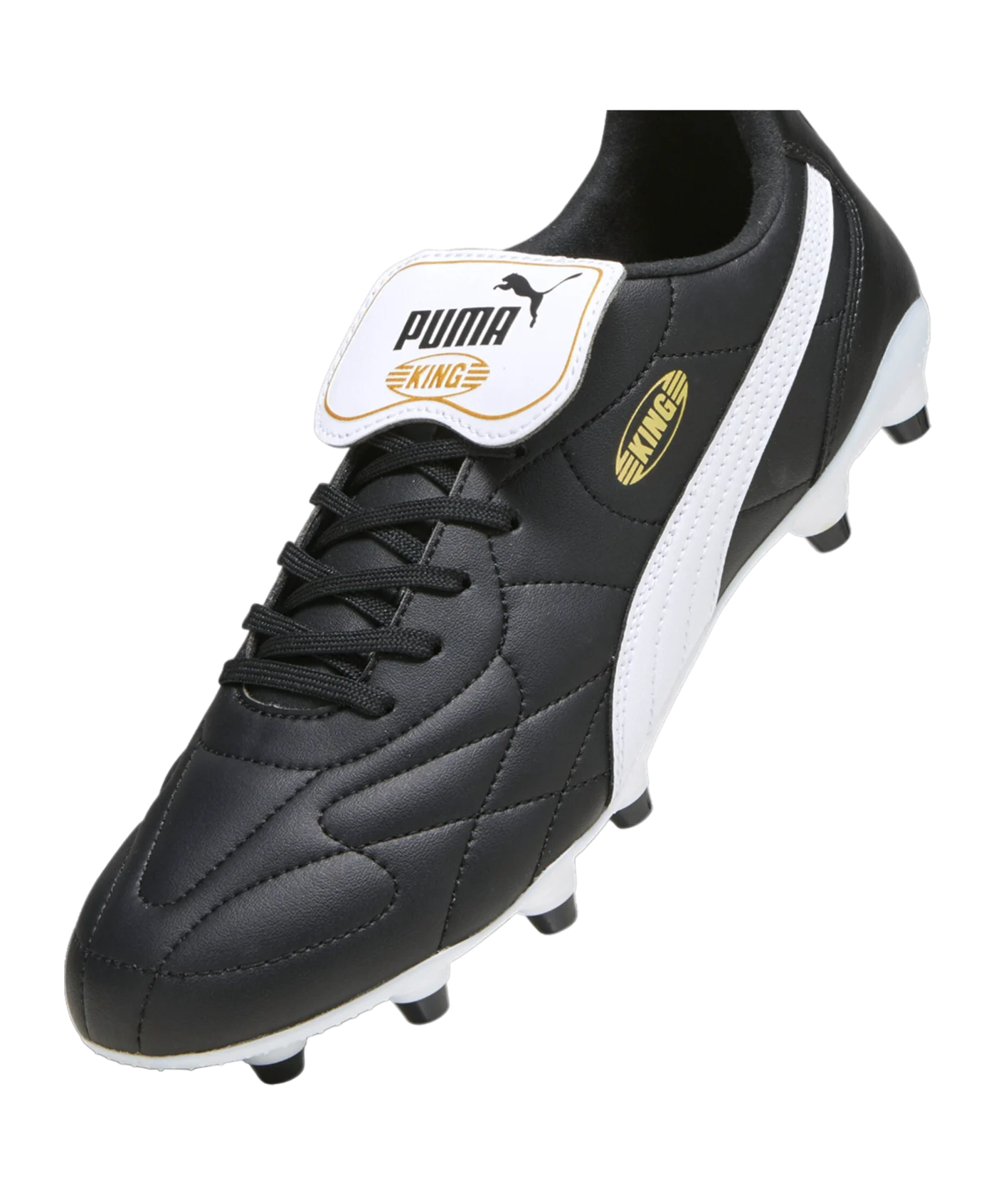 PUMA KING Top FG/AG Schwarz Weiss Gold F01