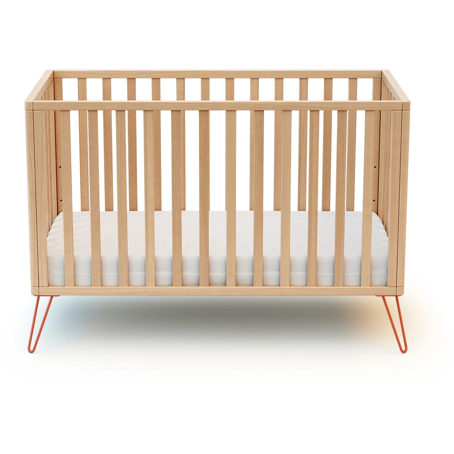 JURABABY Babybett ONLY 60 x 120 cm Retro Buche Terrakotta