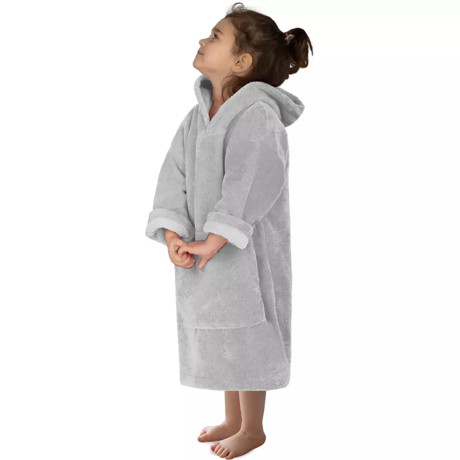 normani Kinder langarm Poncho 2-5 Jahre Pichilemu Grau