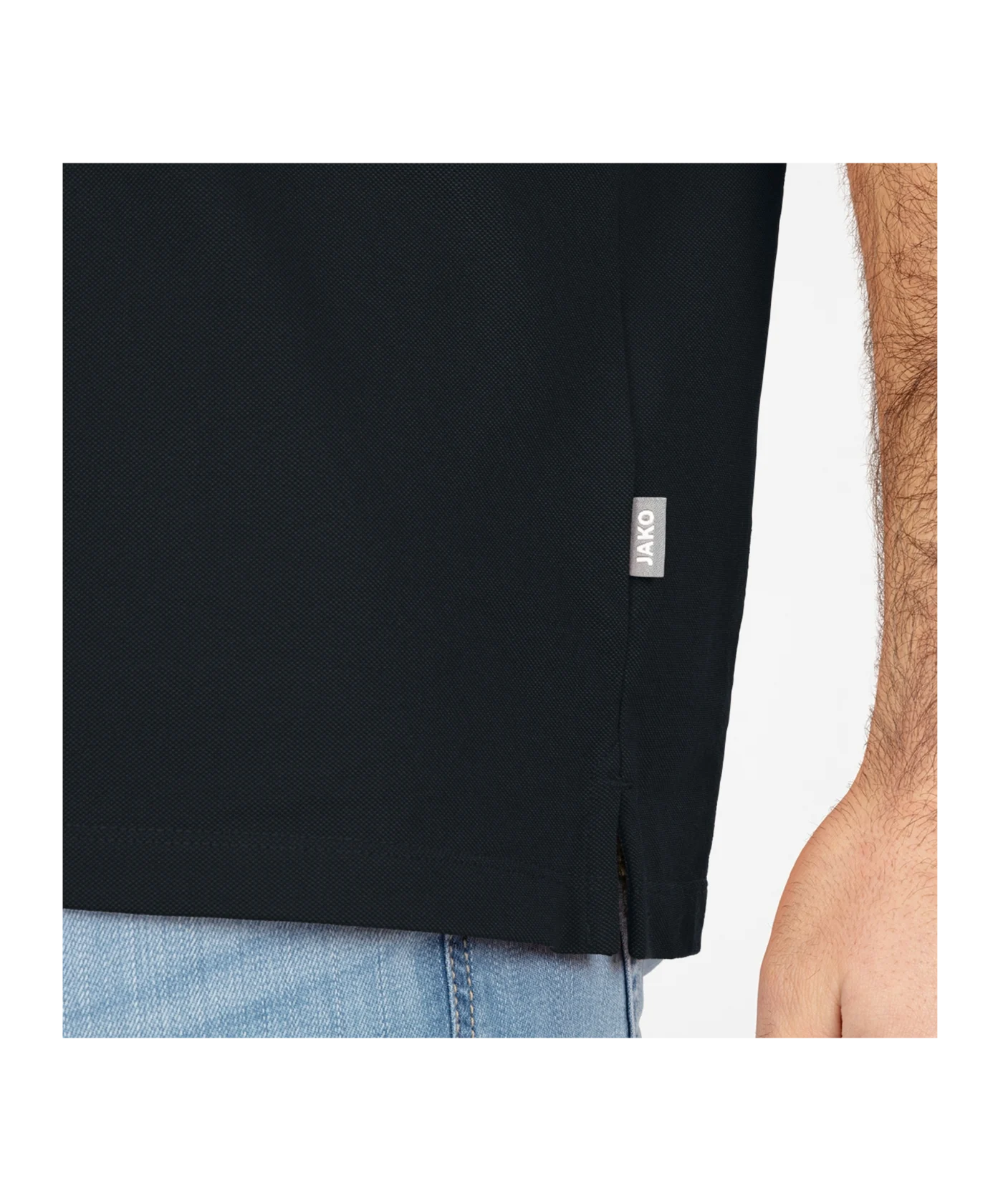 JAKO Doubletex Poloshirt Schwarz F800