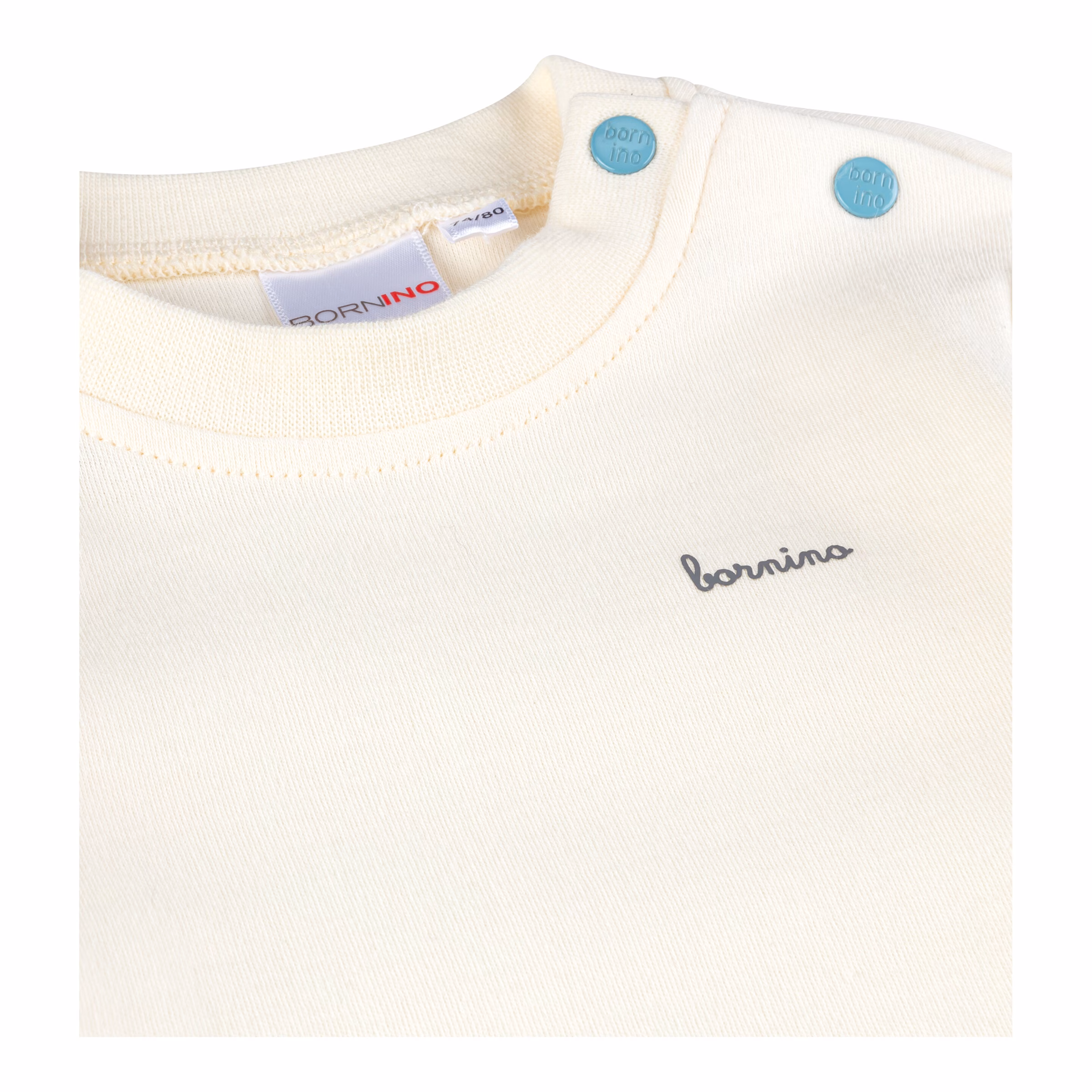 Bornino - Summer Beach 2-tlg. Set Latzhose und Shirt langarm Möwe grün/natur