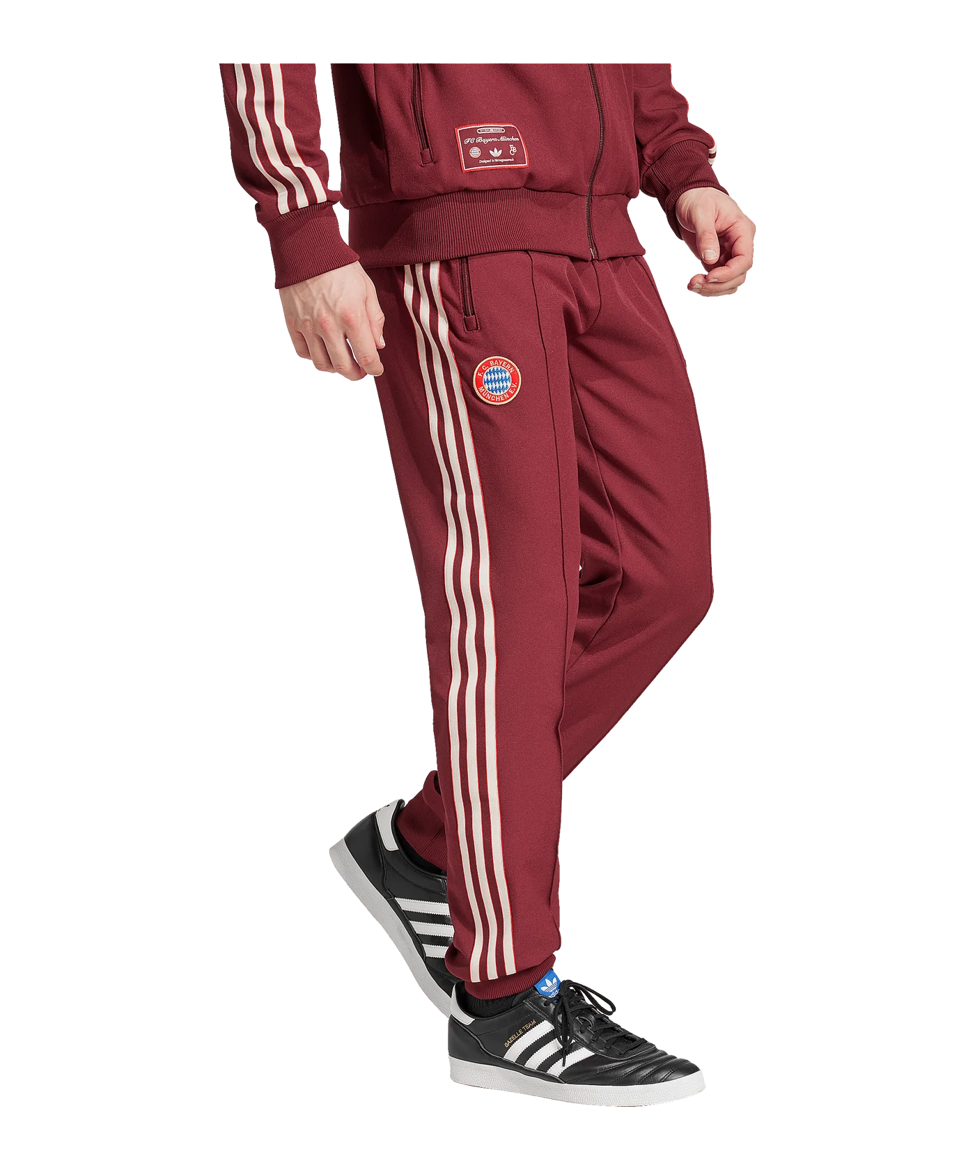 adidas FC Bayern München Terrace Icon Trainingshose Rot