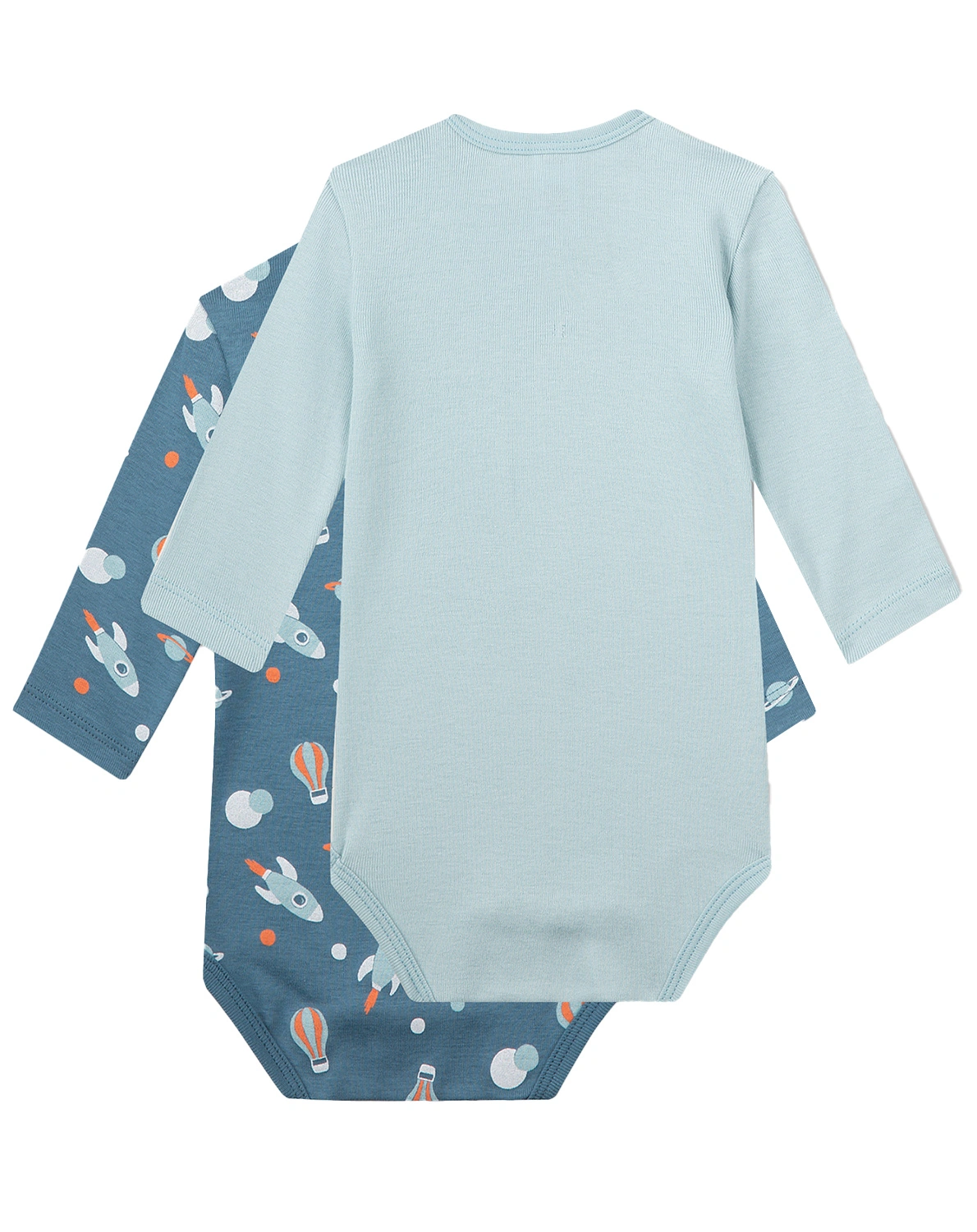 Langarmbody ROCKET 2er-Pack in bluestone