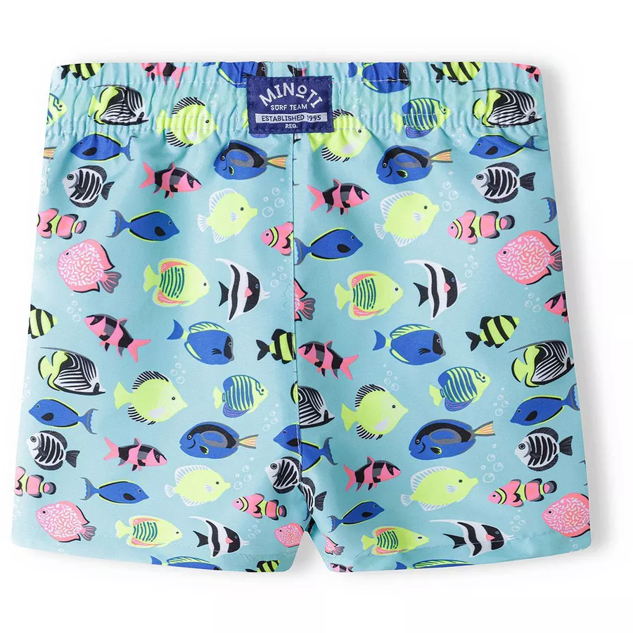 MINOTI Badeshorts TürkisGelbBlau