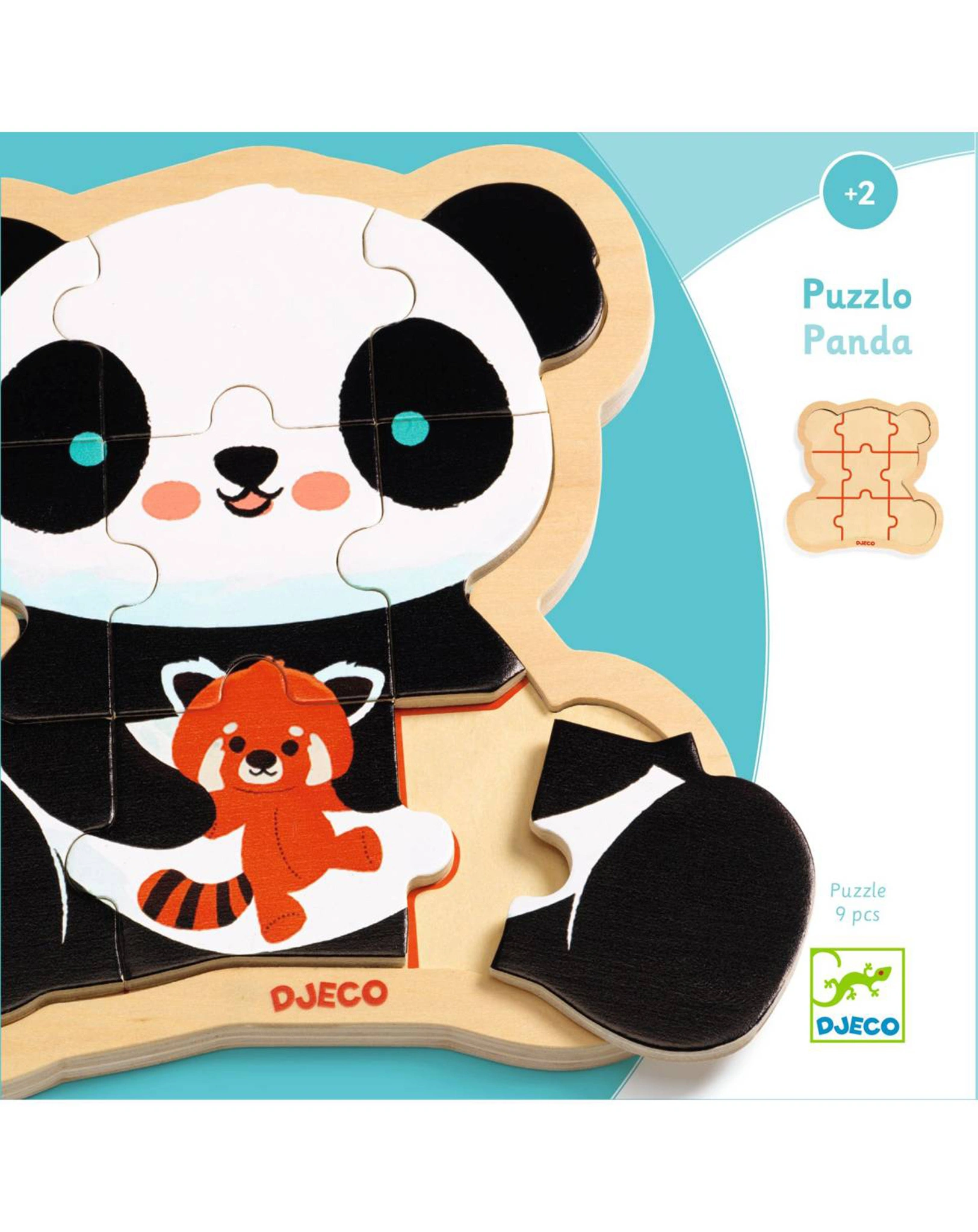 Puzzle PANDA 9-teilig aus Holz