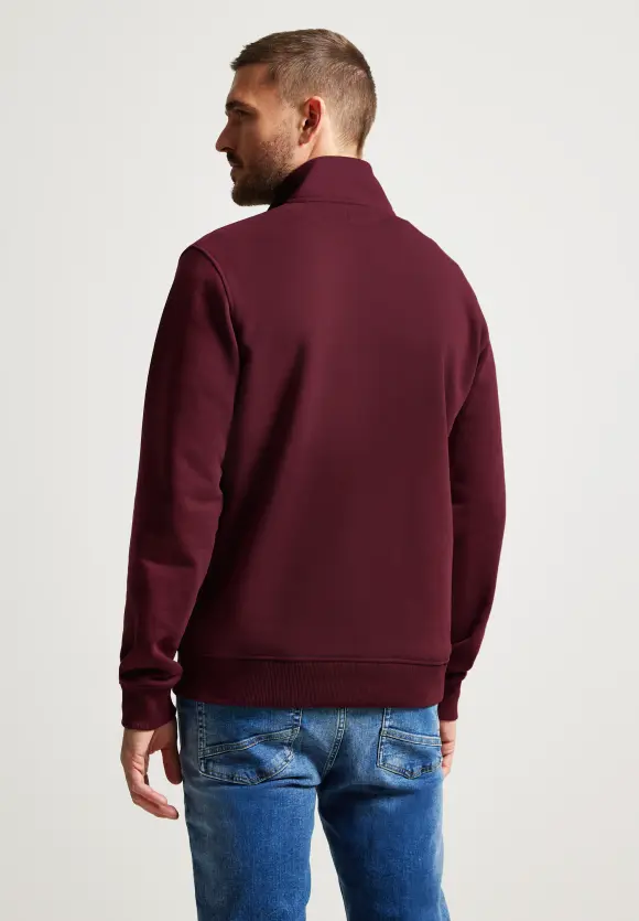 Troyer Sweatshirt - rosewood red