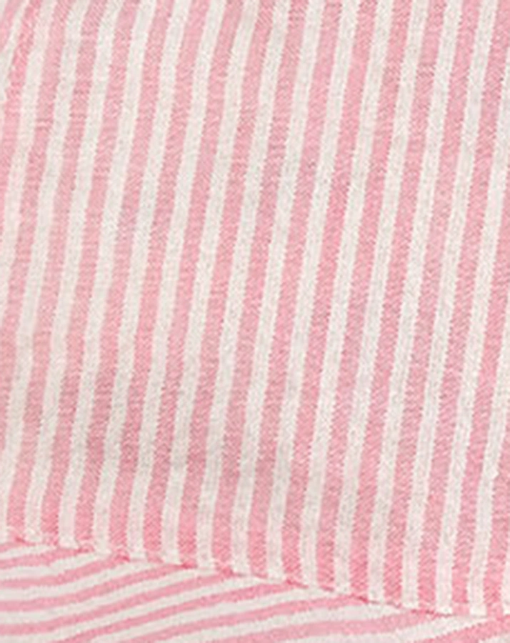 Sommerhut STREIFCHEN mit Schleife in rosa/weiß