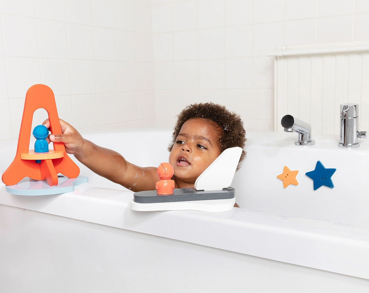 Badewannenspielzeug QUUTOPIA PUZZLE FRIENDS - TO THE MOON & BACK 11-teilig