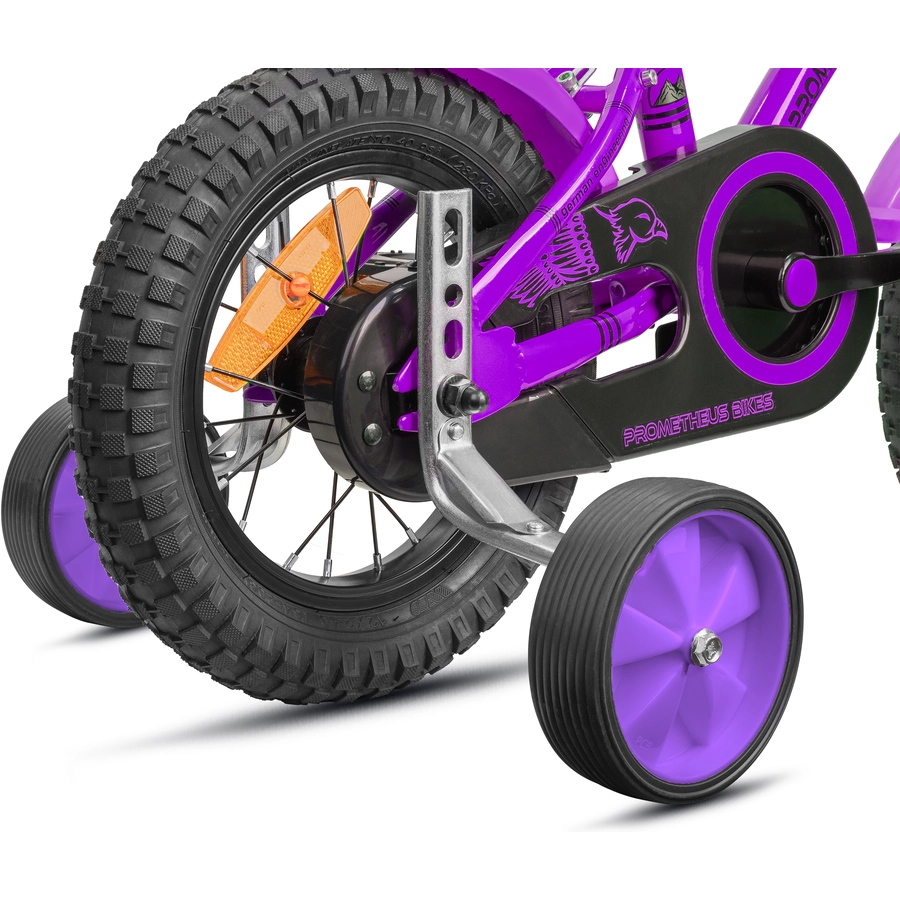PROMETHEUS BICYCLES® Sützräder Universell für 12 bis 18 Zoll Violett