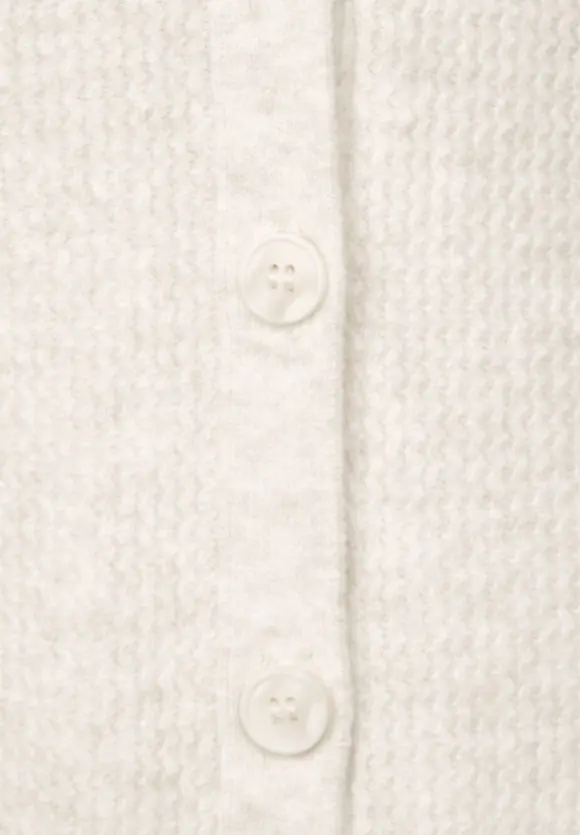 V-Ausschnitt Cardigan - cream white melange