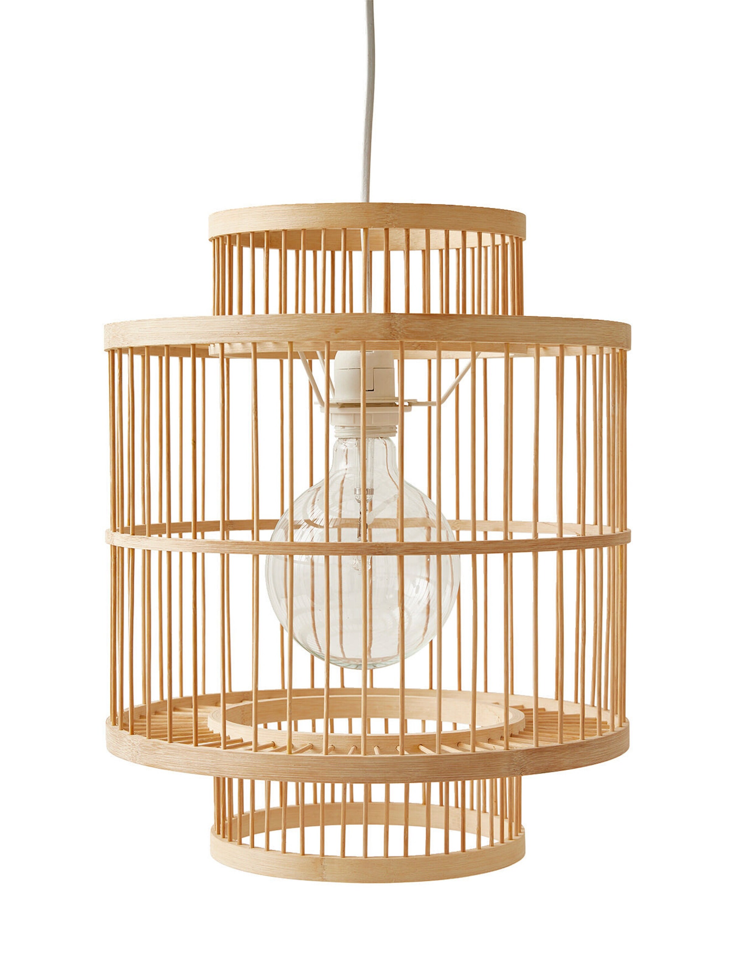 Vertbaudet Kinderzimmer Lampenschirm aus Rattan BOHO natur
