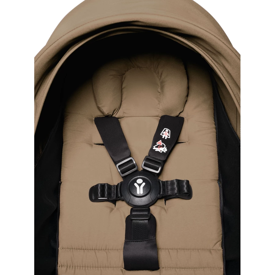 BABYZEN Kinderwagen YOYO2 0+ Black mit Neugeborenenaufsatz Toffee