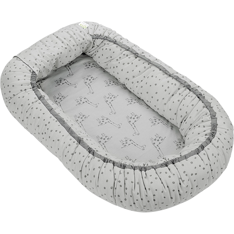 ODENWÄLDER Wende-BabyNest happy giraffe powder love