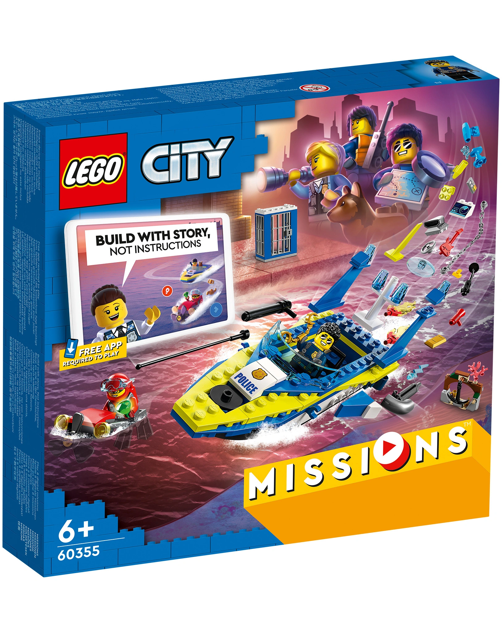 LEGO® City 60355 Detektivmissionen der Wasserpolizei PI