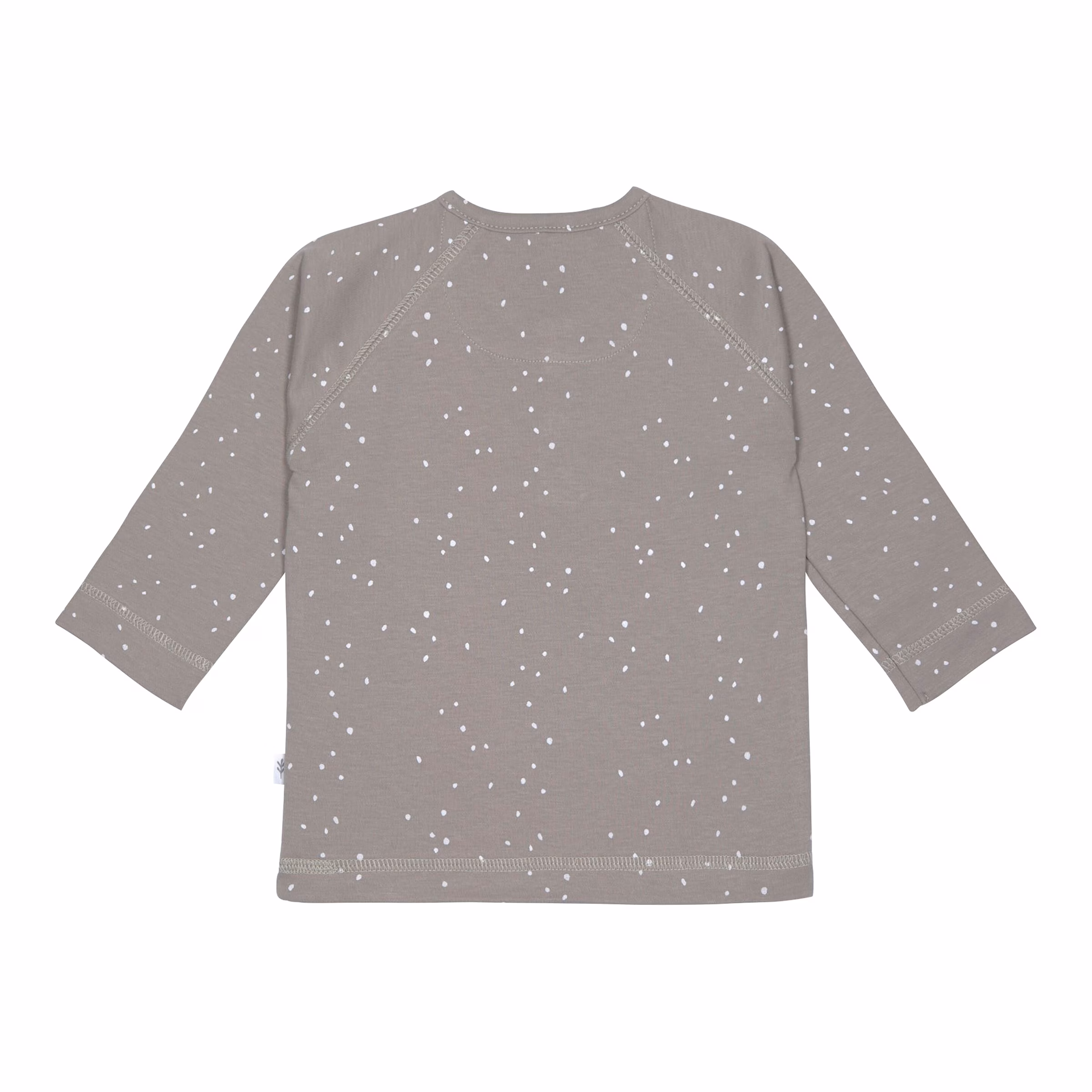 Lässig Shirt langarm Punkte taupe