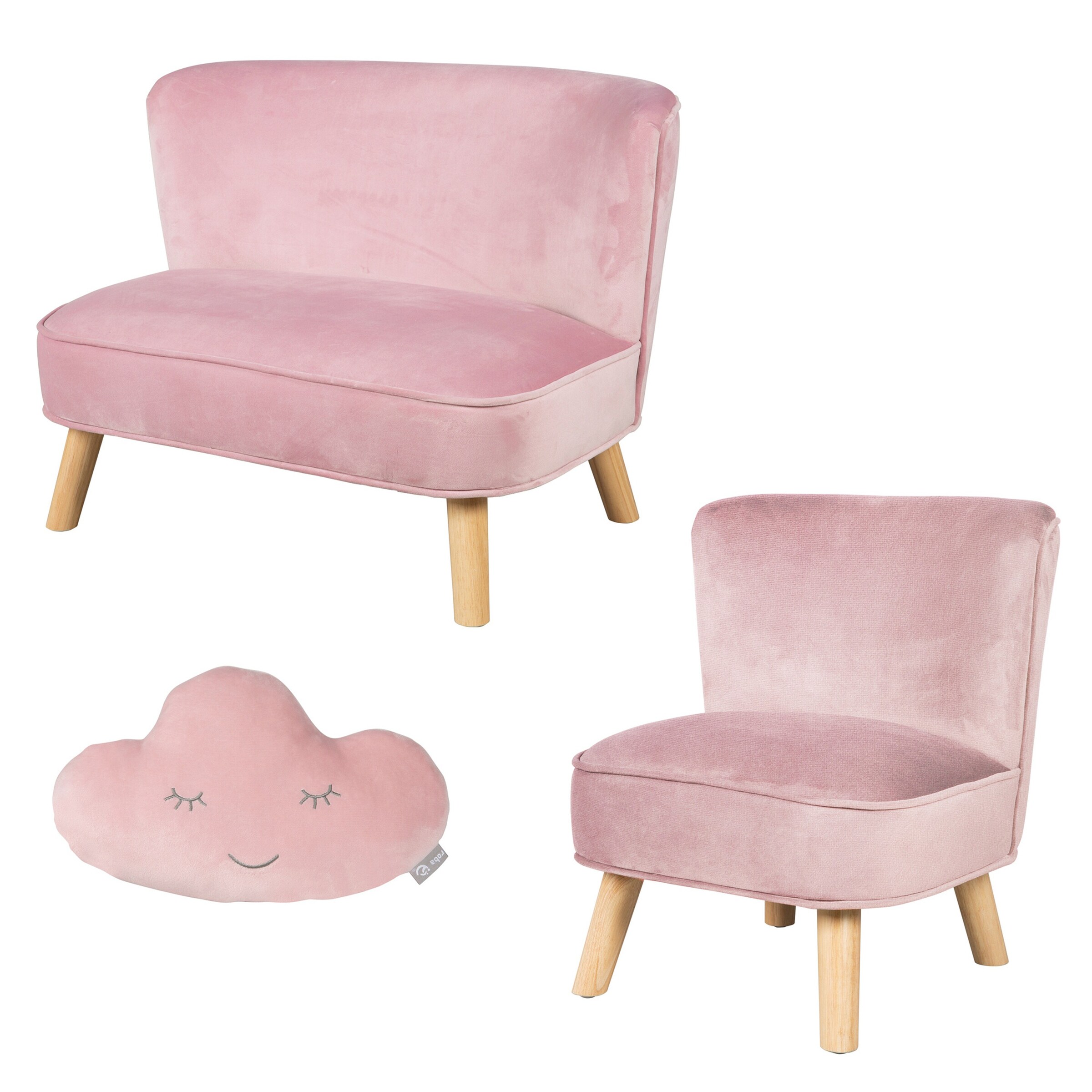 roba Lil Sofa Set groß roba Style rosa