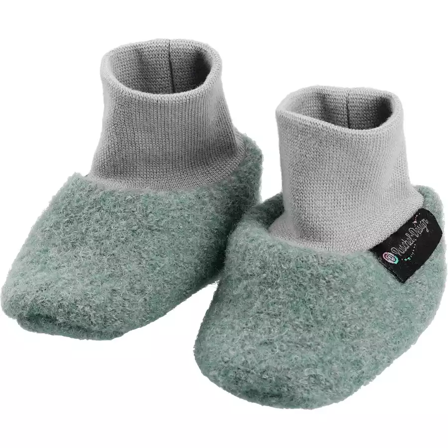 Puschel-Design Schuhe Handmade mint