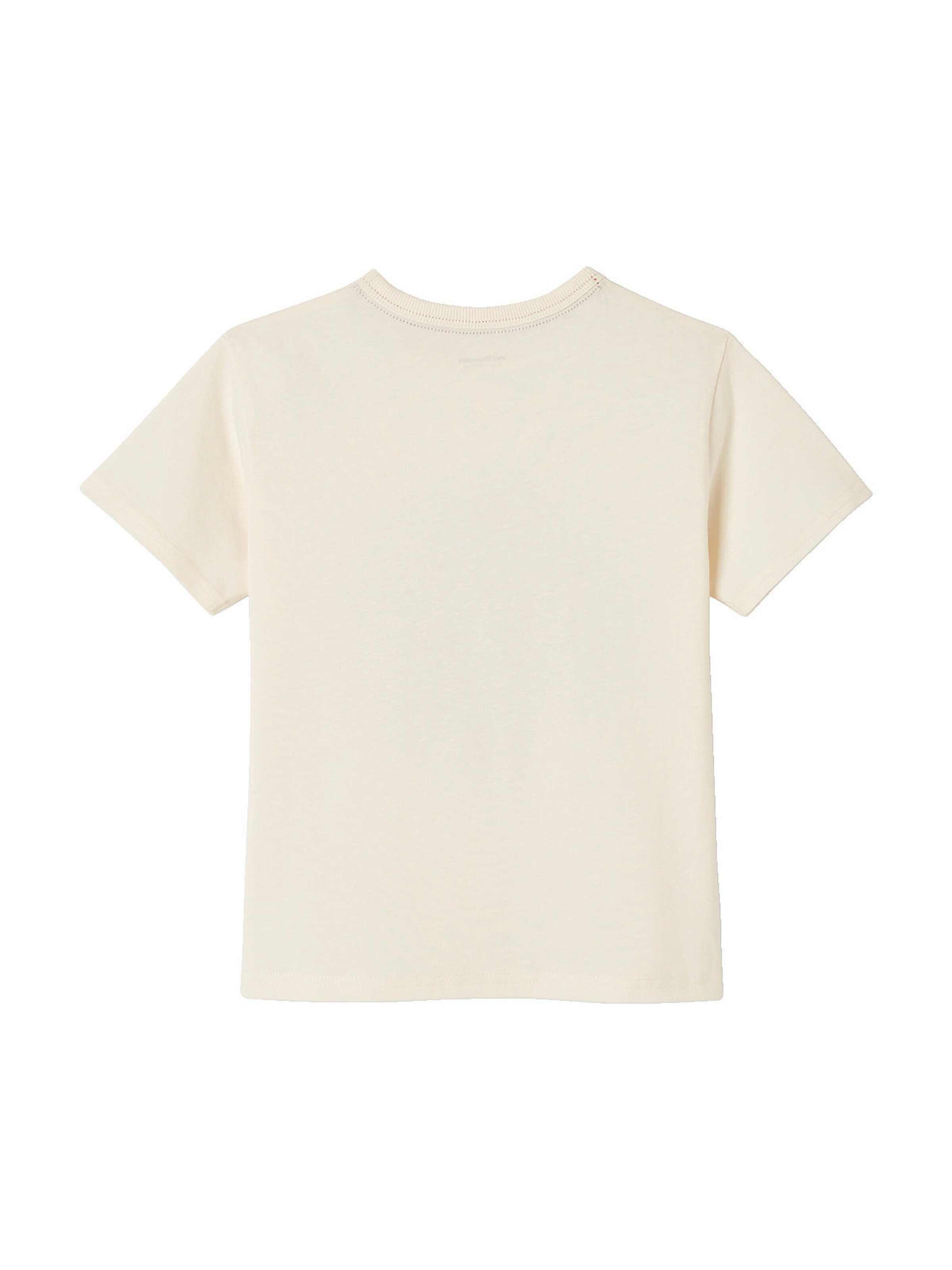 Vertbaudet Jungen T-Shirt, grafischer Print wollweiß