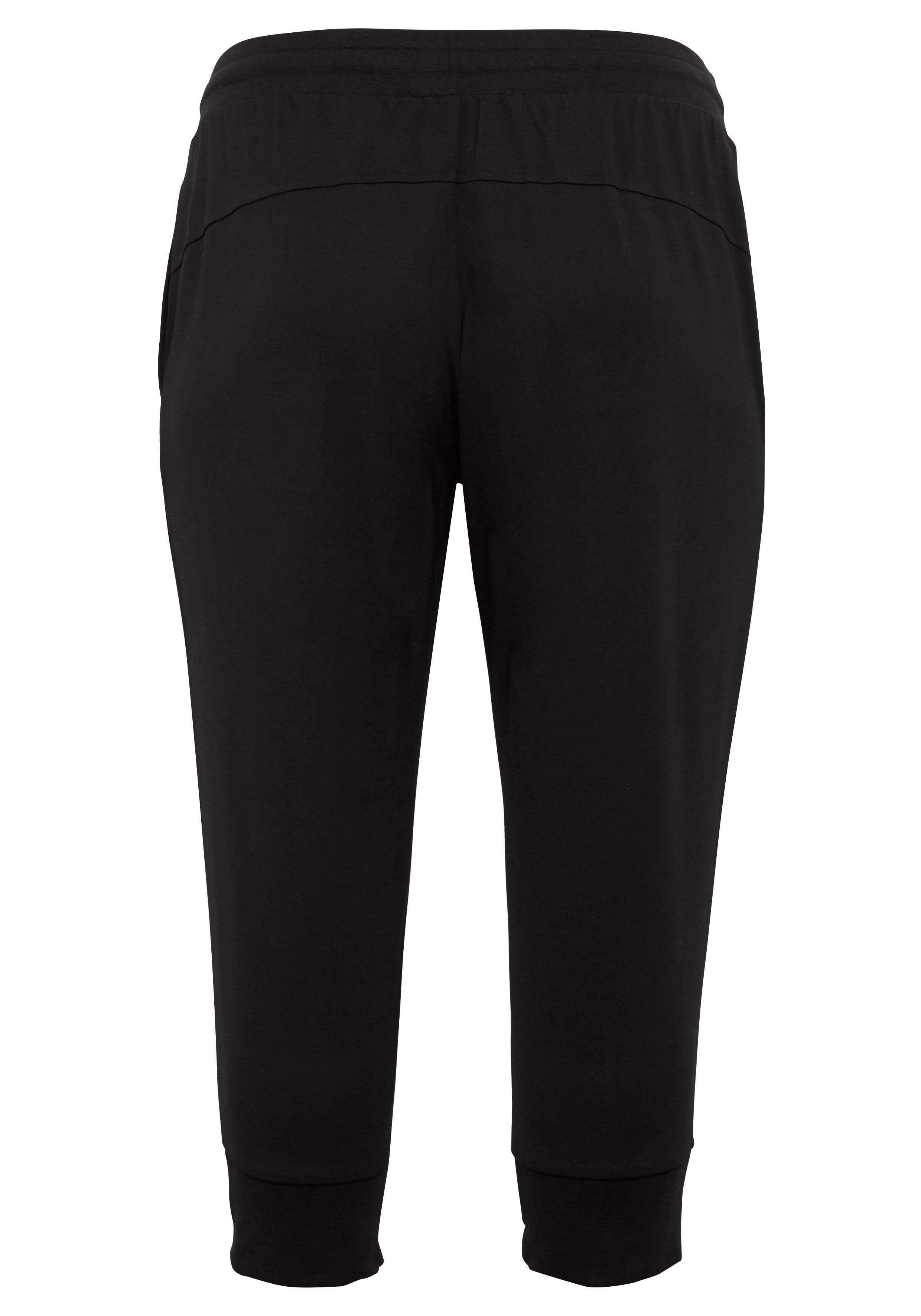 Sporthose in 3/4-Länge mit Bündchen, aus Sweat