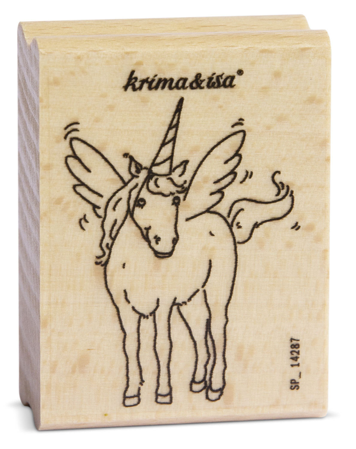 Stempel EINHORN aus Holz