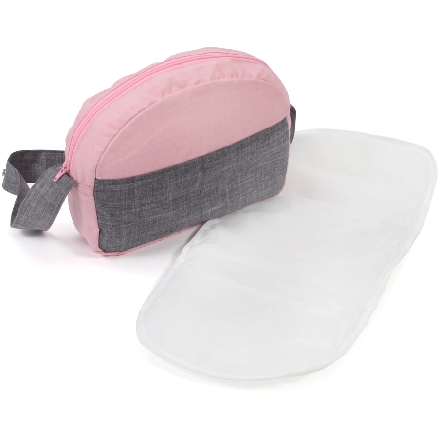 BAYER CHIC 2000 Wickeltasche Melange grau-rosa