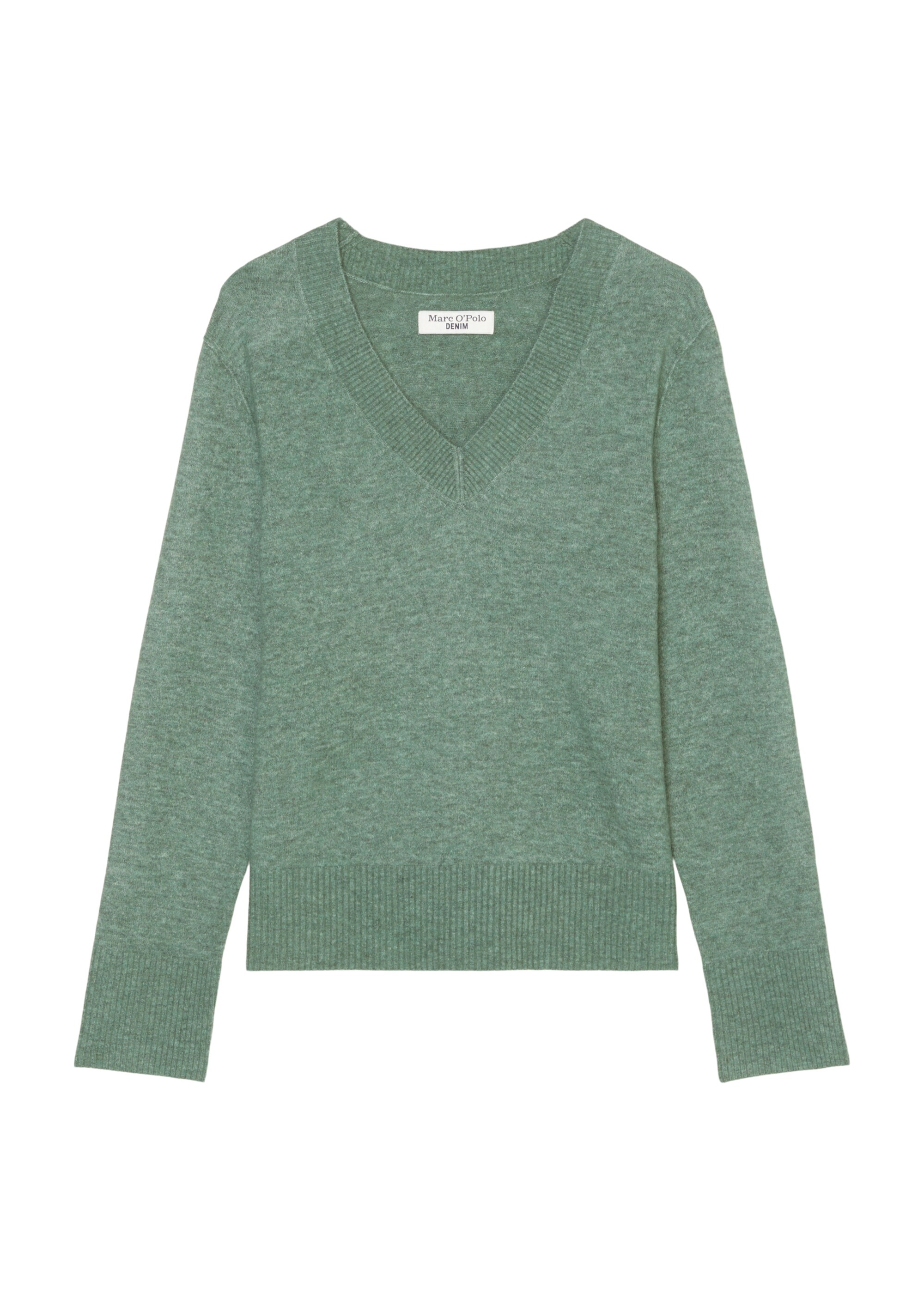 V-Neck-Strickpullover aus softem Schurwolle-Mix