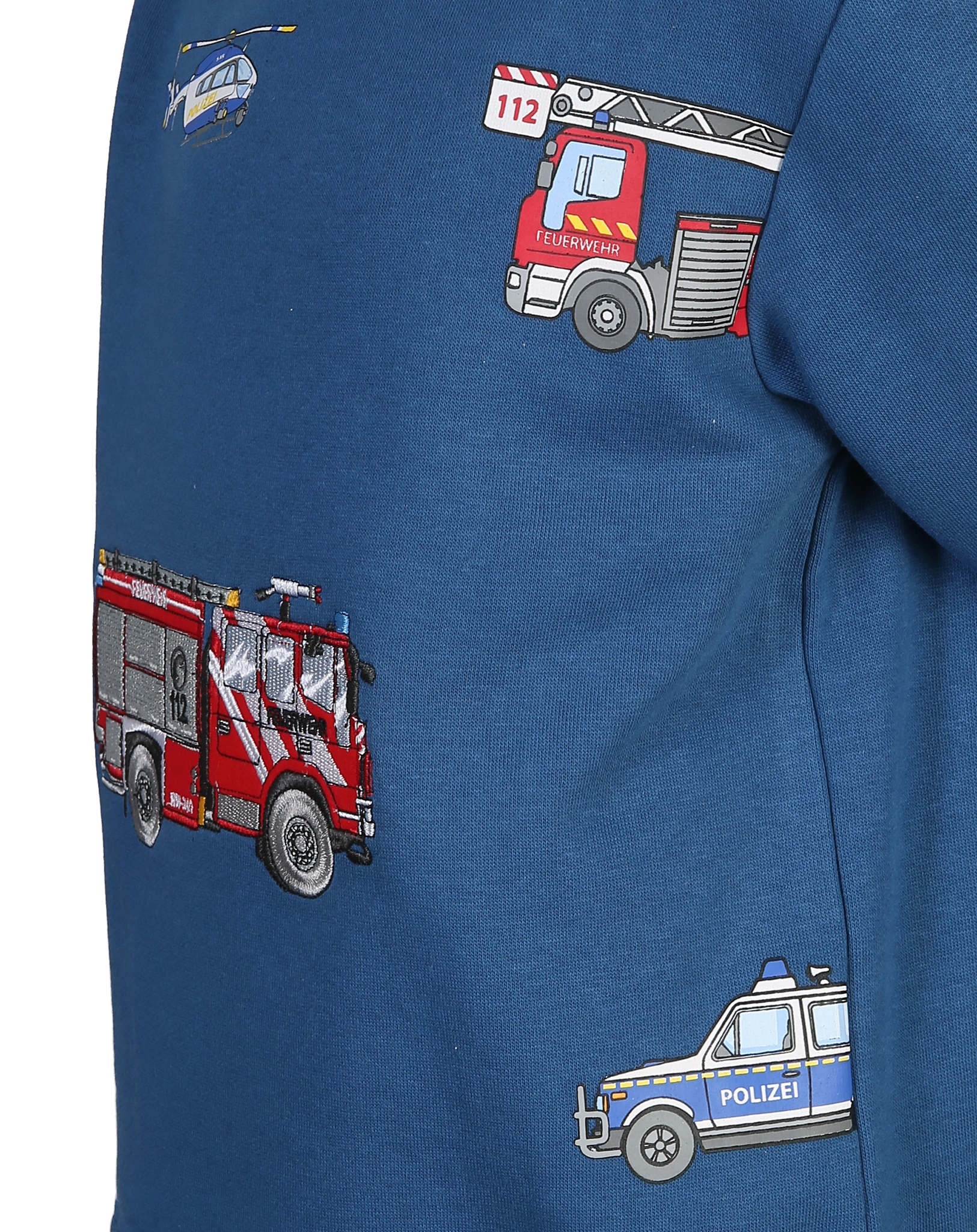 Sweatshirt FAHRZEUGE in mittelblau