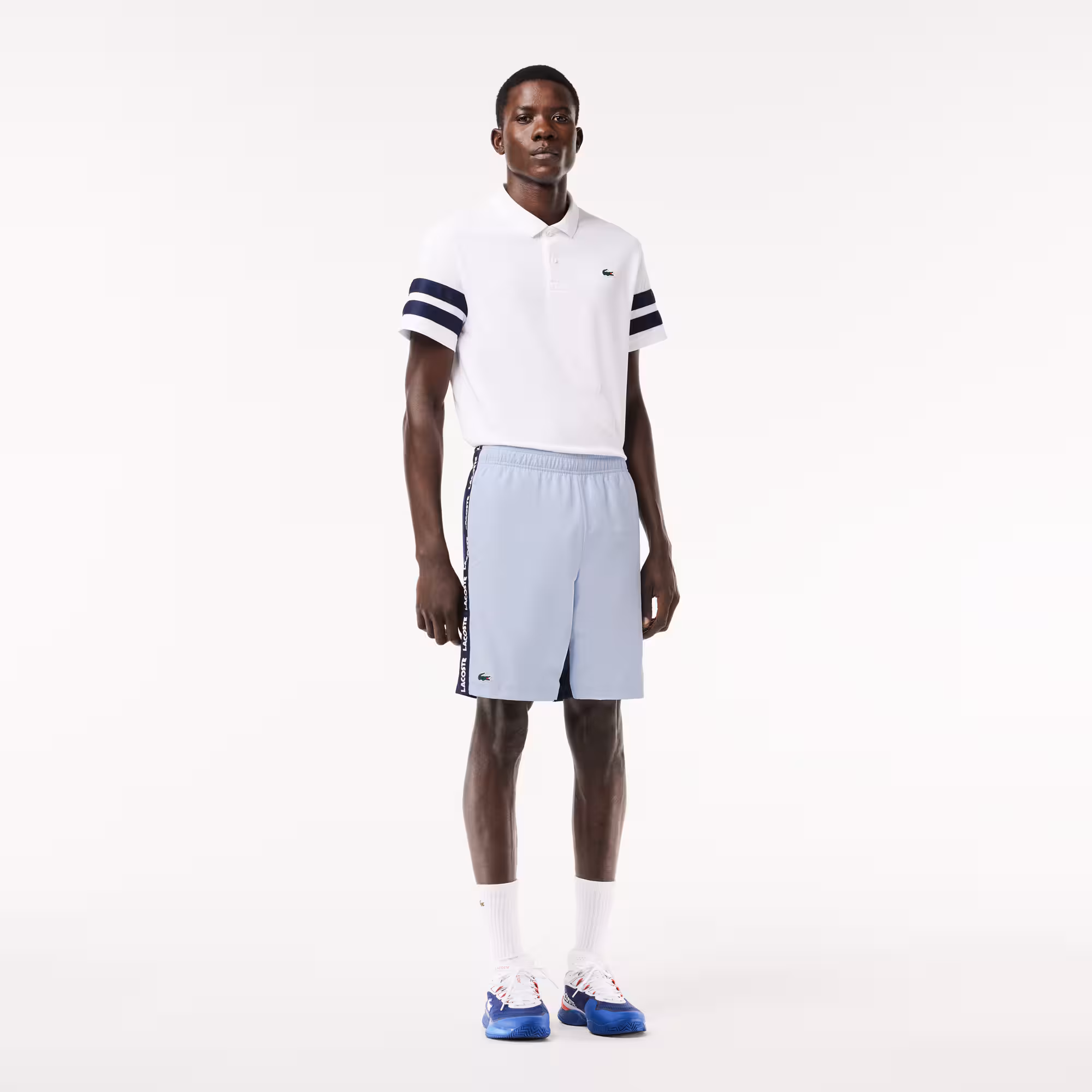 Tennis-Shorts mit Logostreifen Bermudas - Blau - Lacoste - Herren