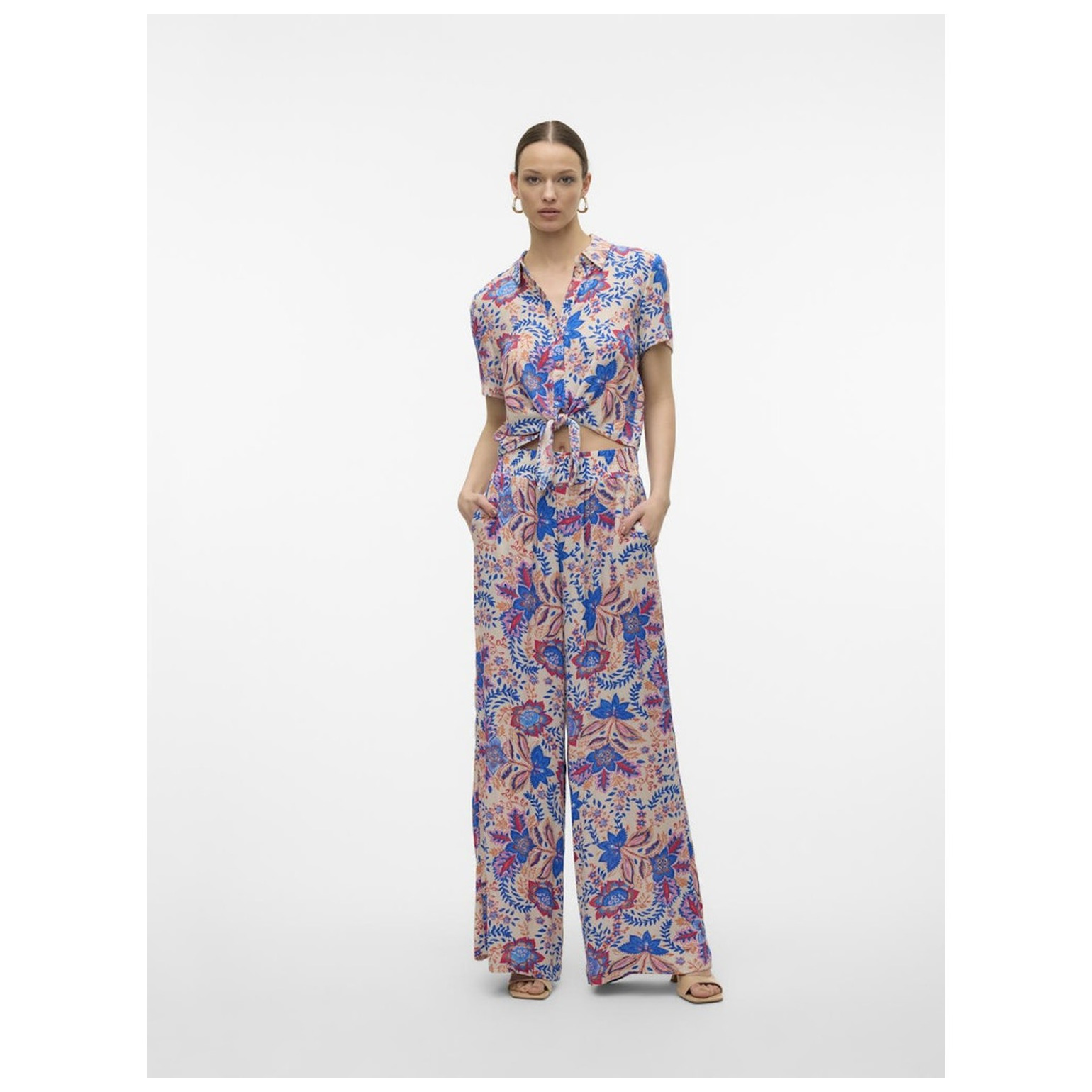 Vero Moda VMMENNY TIE SS SHIRT WVN GA