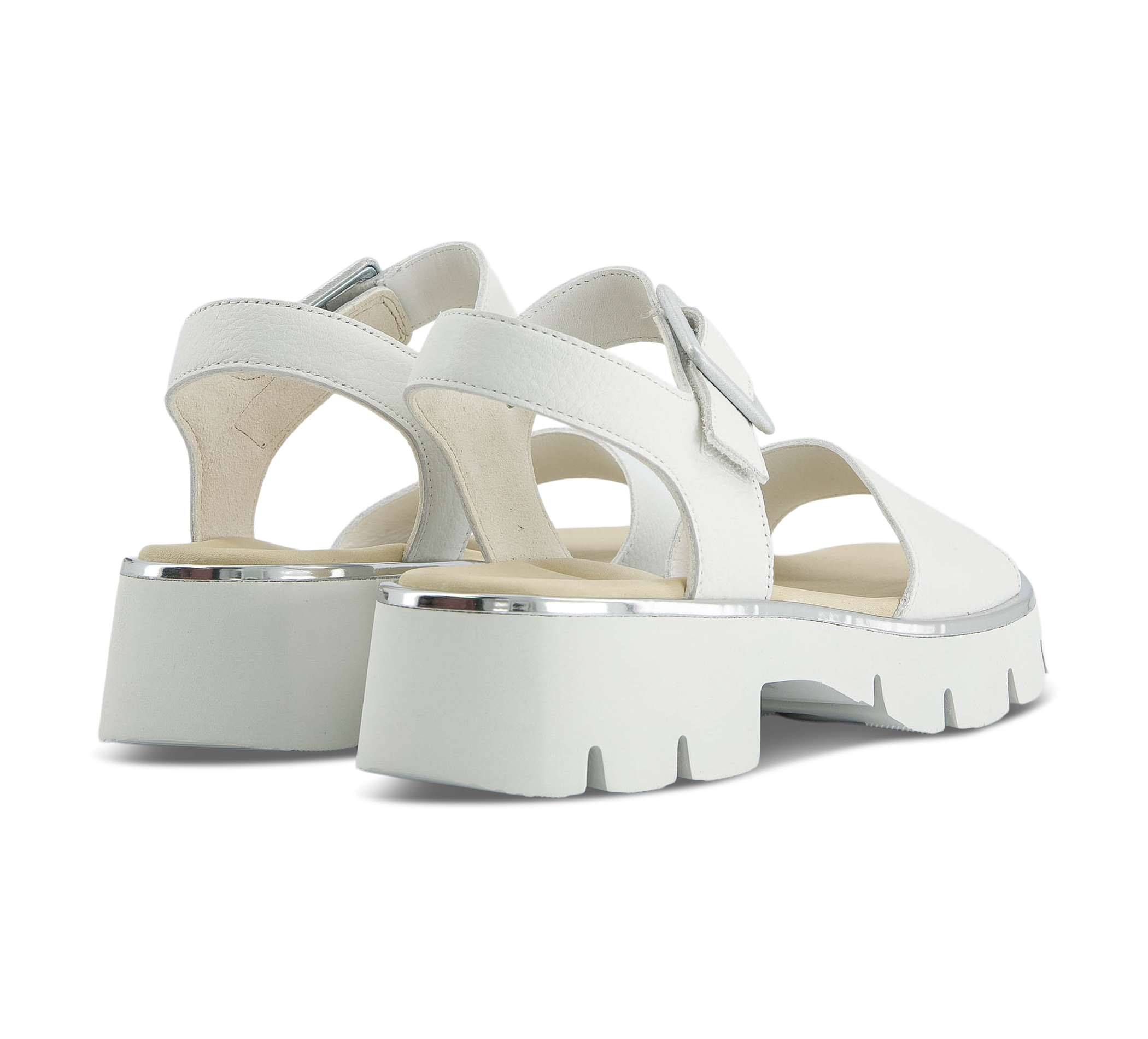 Paul Green Riemchensandalen weiss