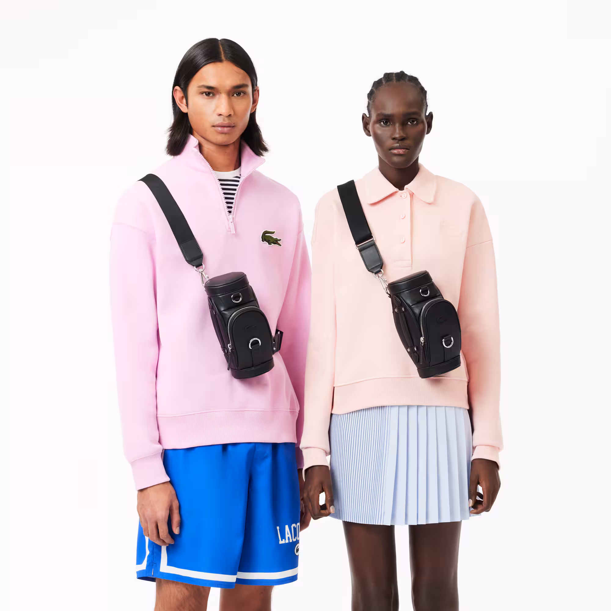 Mini Meldane Handtasche mit Reißverschlusstasche Umhängetaschen & Gürteltaschen - Schwarz - Lacoste - Unisex