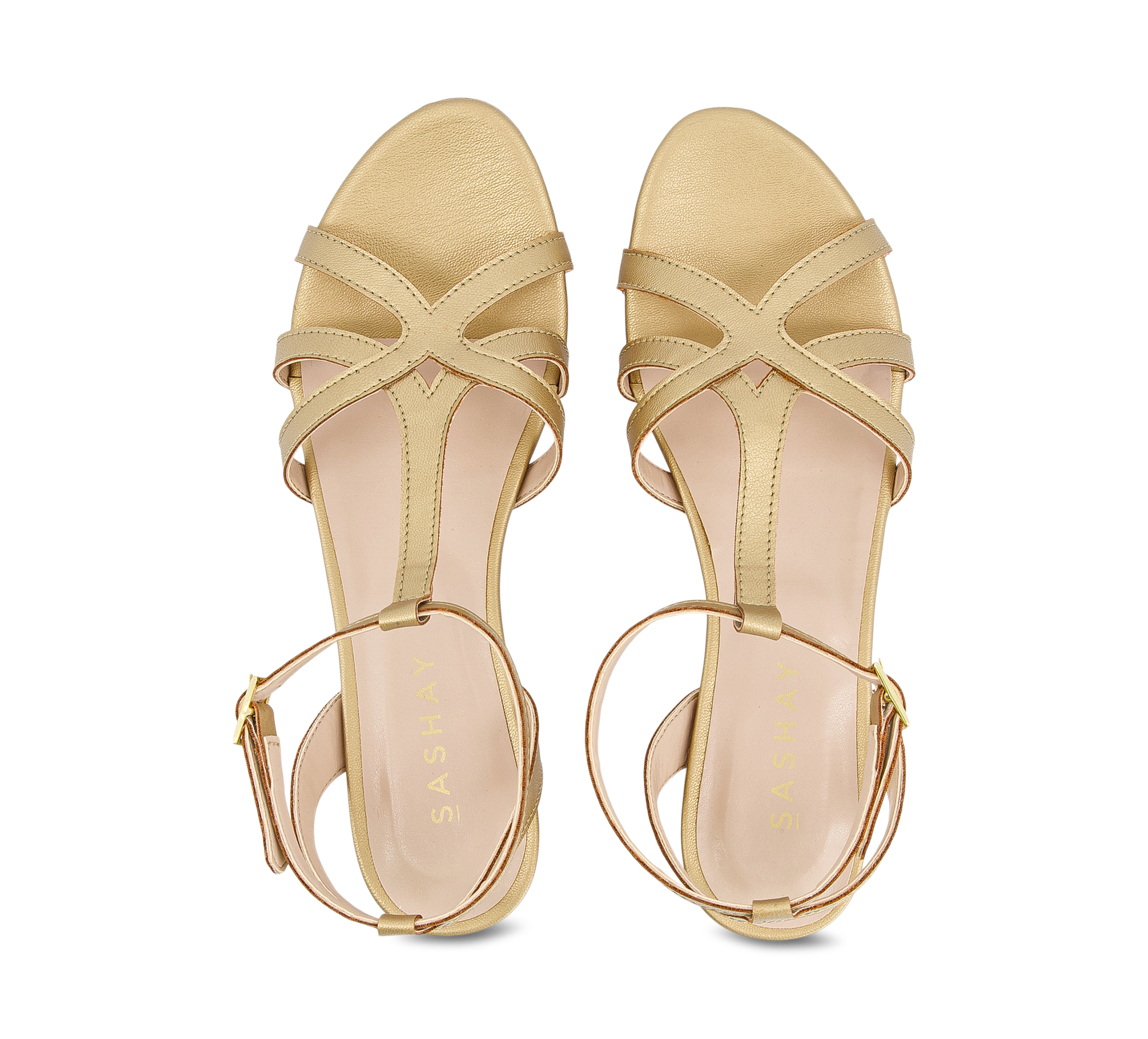 Sashay Riemchensandalen gold