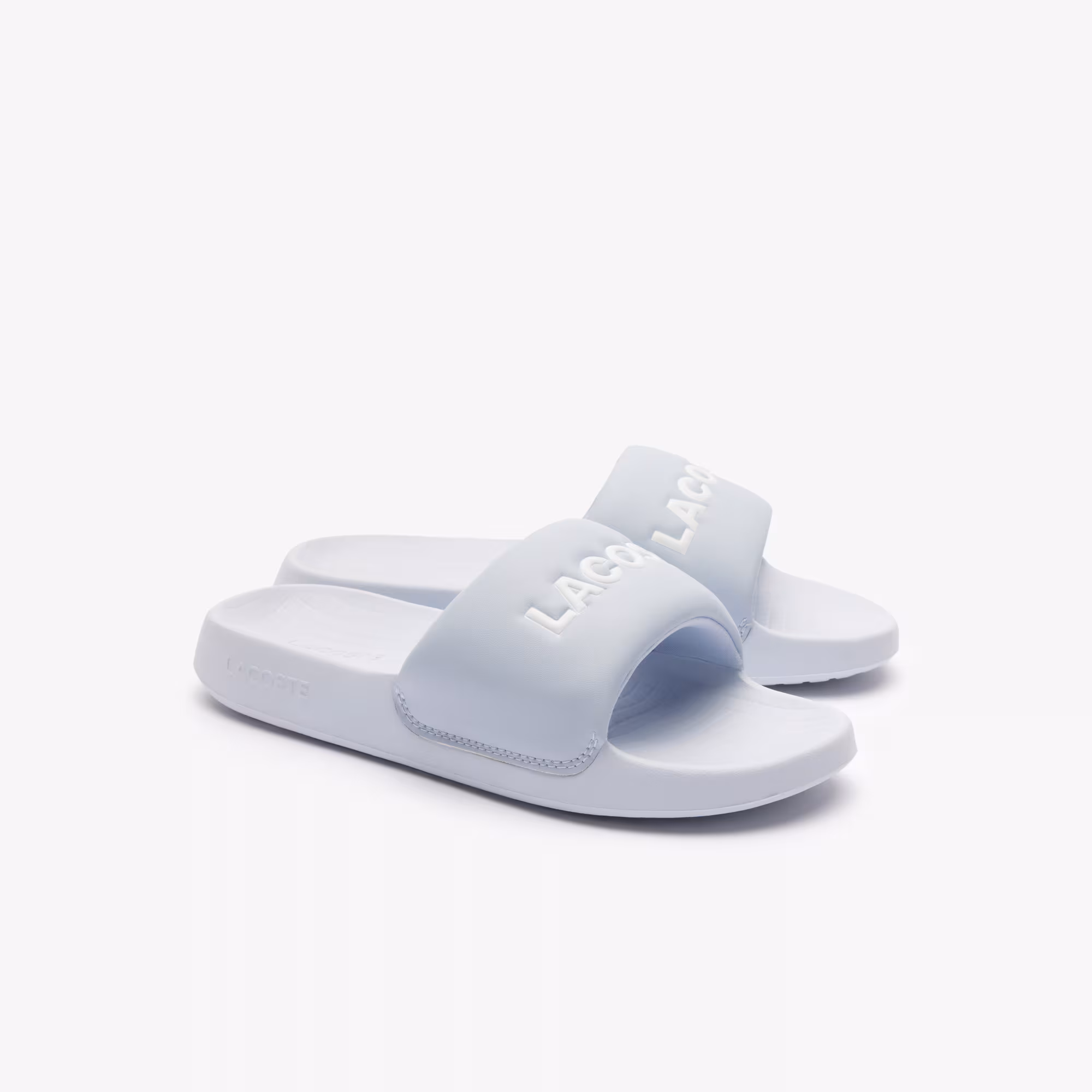 Damen-Schlappen Serve Slide 1.0 Flip-Flops & Sandalen - Blau - Lacoste - Damen
