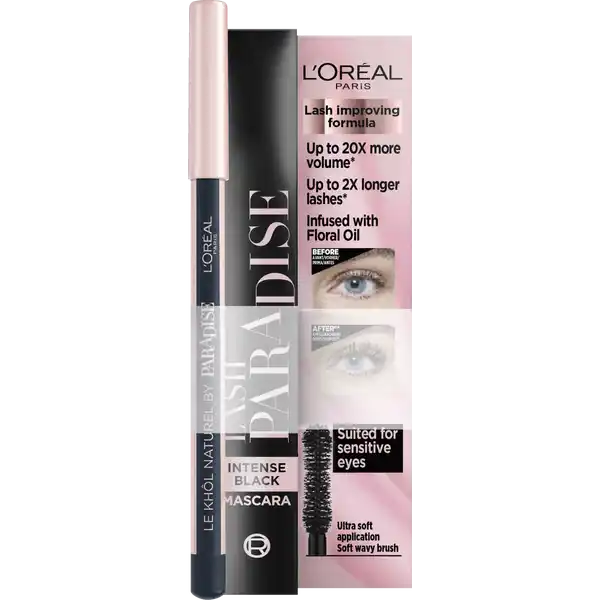 Paradise Set: Lash Paradise Mascara Intense Black & Le Khôl Naturell by Paradise 101 Midnight Black