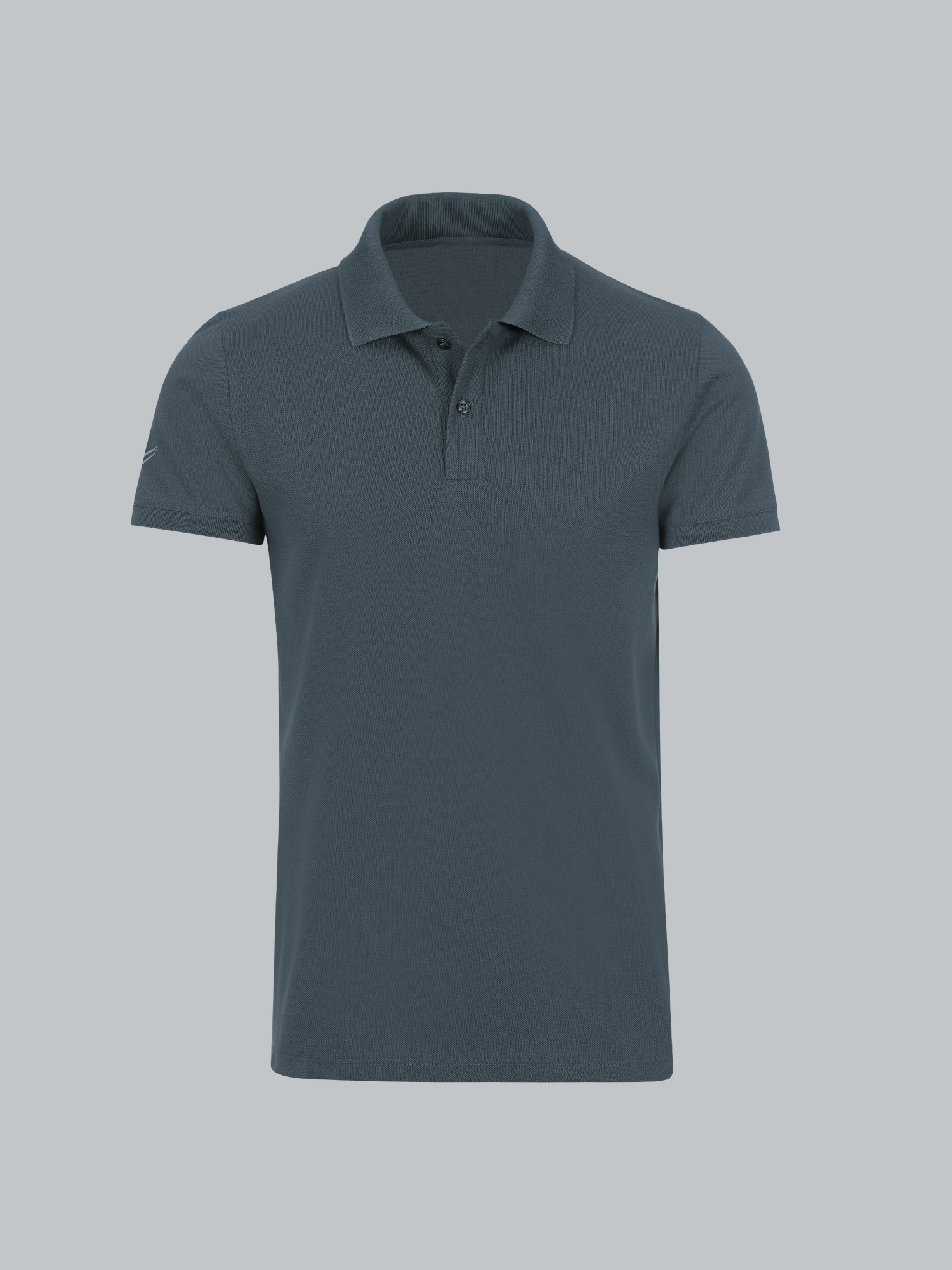 Slim Fit Poloshirt aus DELUXE-Piqué Anthrazit