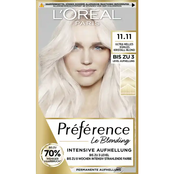 Permanente Aufhellung Le Blonding 11.11 Ultra-Helles Kühles Kristall-Blond