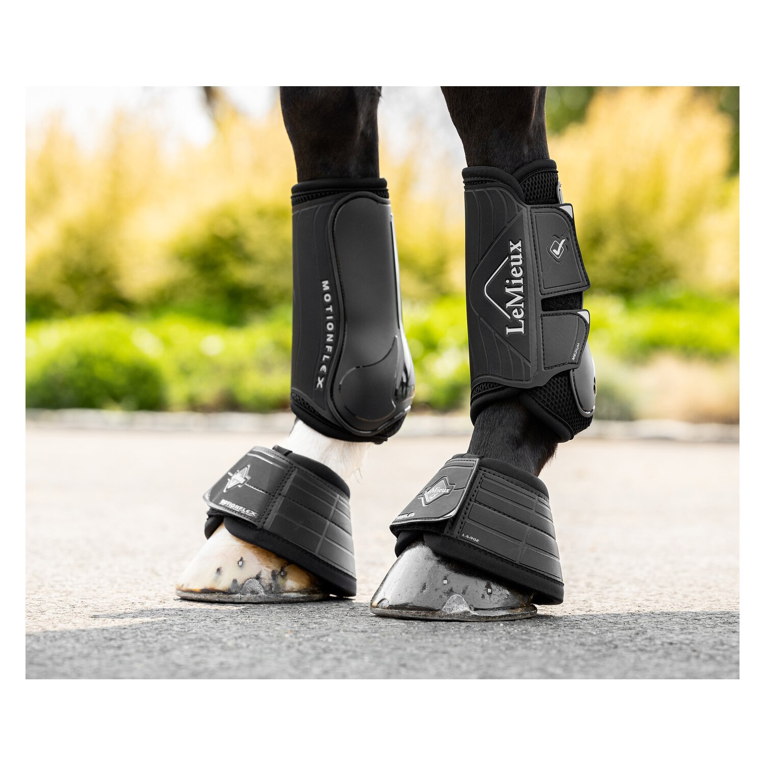 LeMieux Core Hufglocken MotionFlex OverReach V  - black