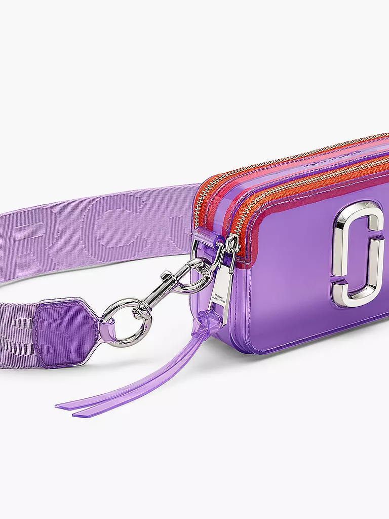 MARC JACOBS Ledertasche - Mini Bag THE SNAPSHOT  lila